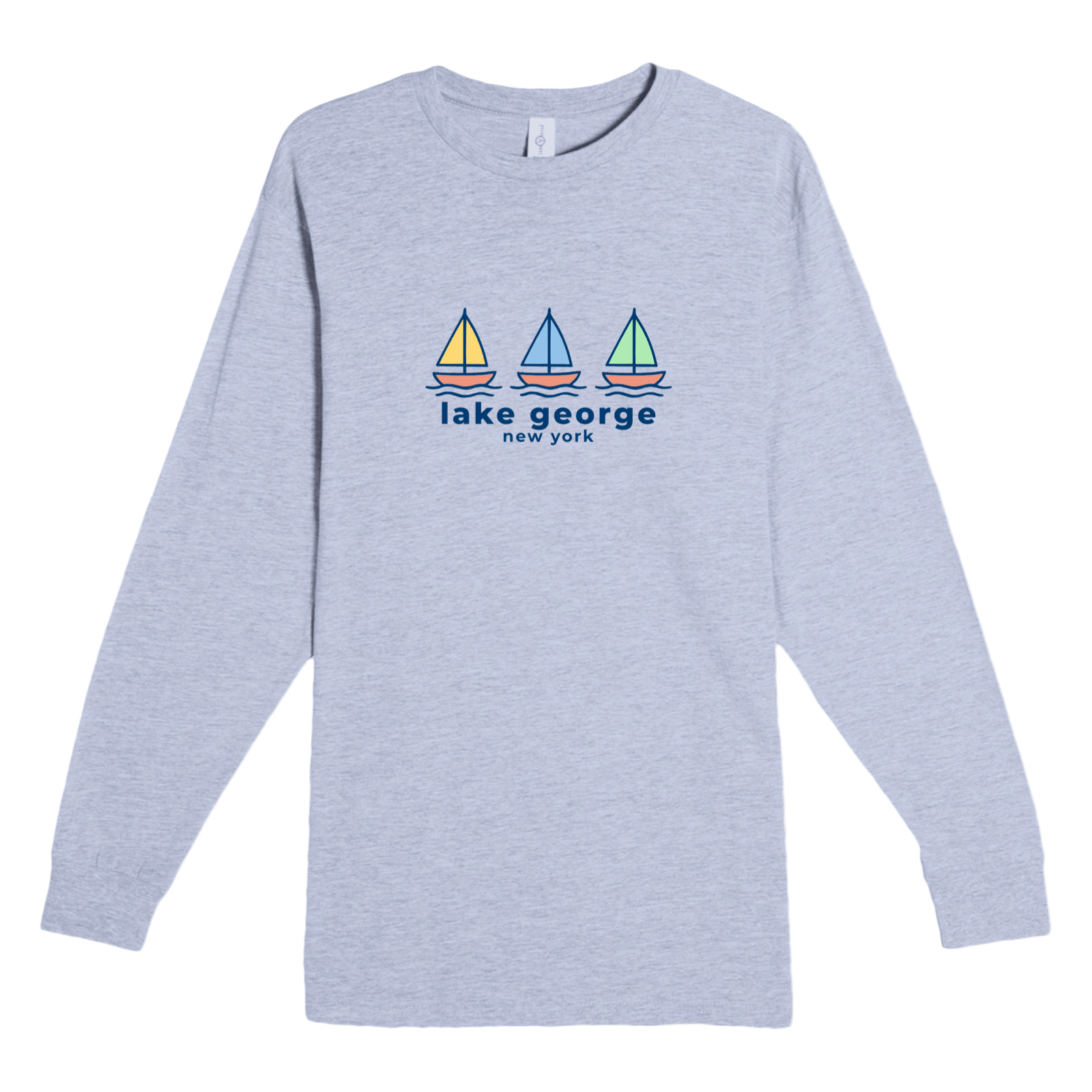 Cape Cod Clothing Company Lake George Summer Sails Heavyweight Long Sleeve Tee