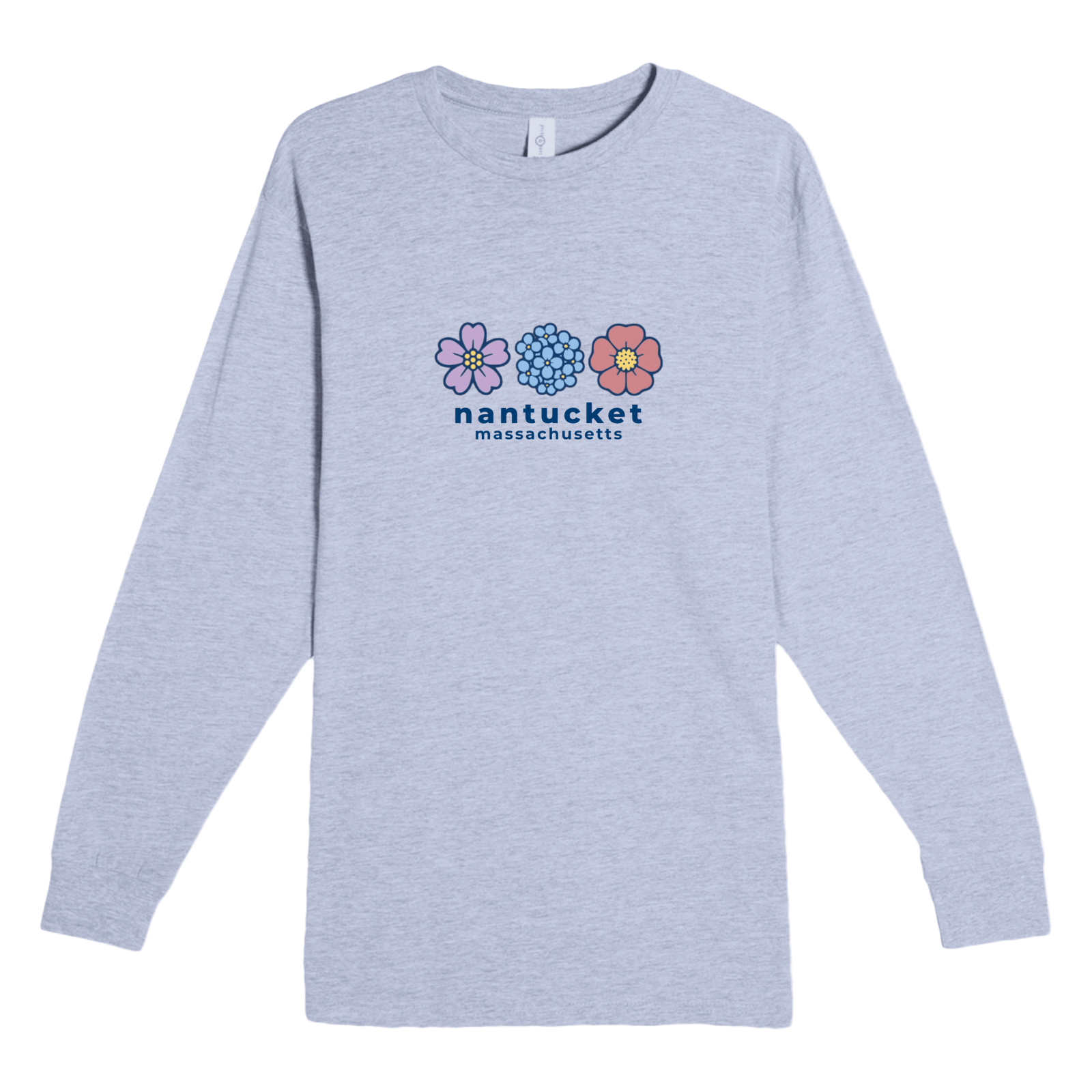 Cape Cod Clothing Company Nantucket Summer Bloom Heavyweight Long Sleeve Tee