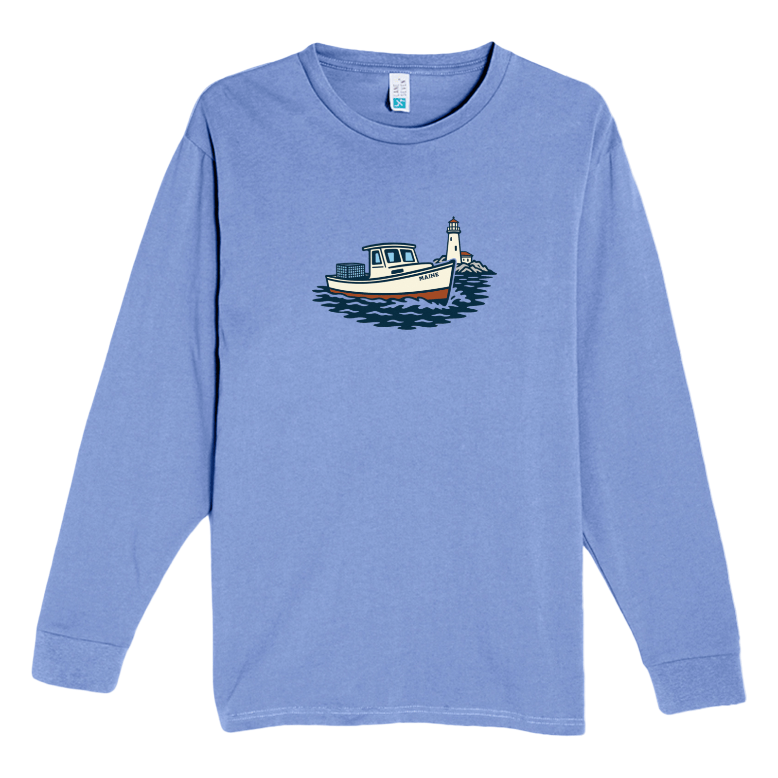 Cape Cod Clothing Company Maine Lobster Boat Heavyweight Long Sleeve Tee