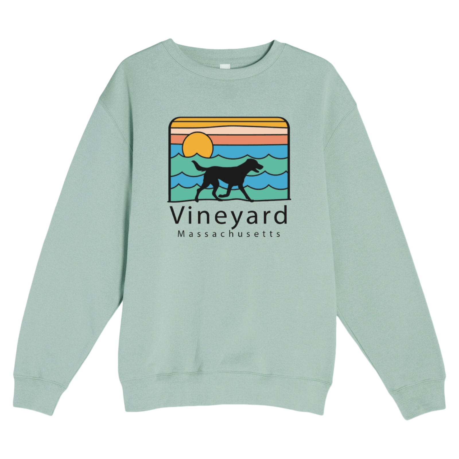 Cape Cod Clothing Company Vineyard Summer Dog Soft Fleece Crewneck Sweatshirt
