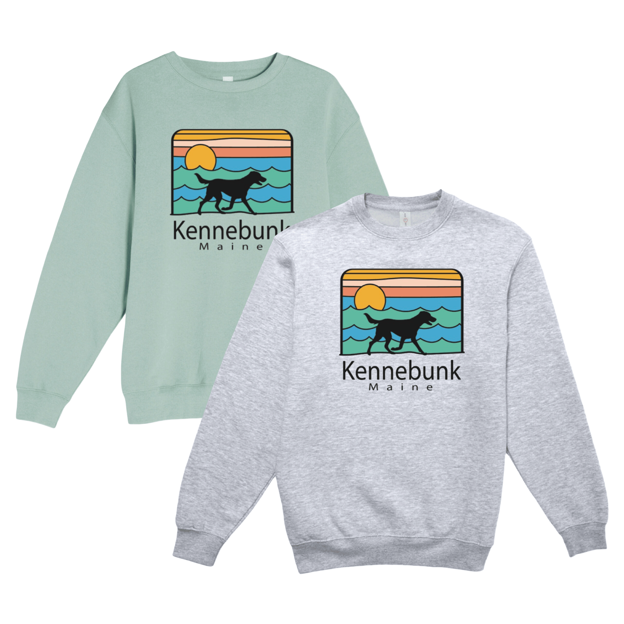 Cape Cod Clothing Company Kennebunk Summer Dog Soft Fleece Crewneck Sweatshirt