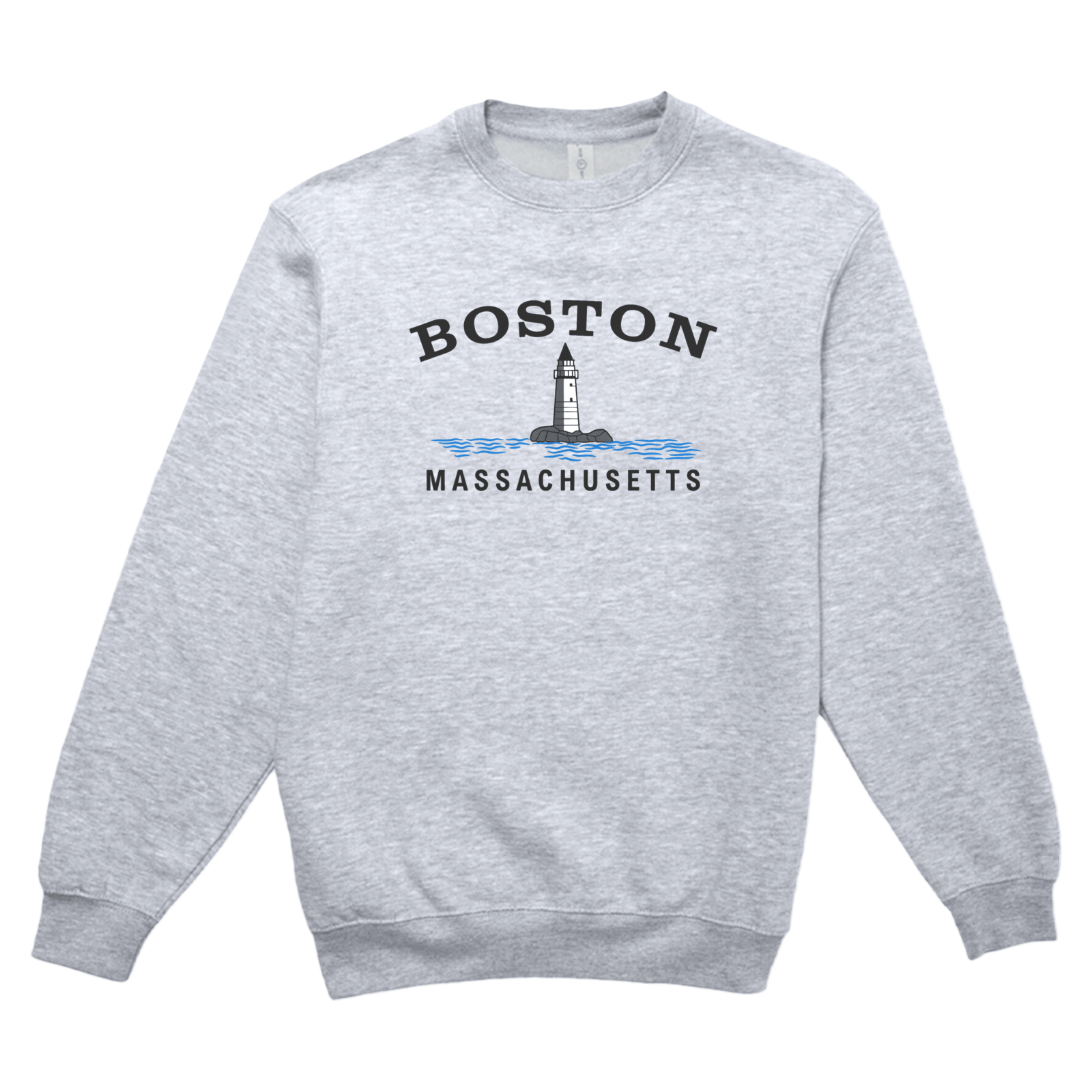 Cape Cod Clothing Company Boston Big Lighthouse Soft Fleece Crewneck Sweatshirt