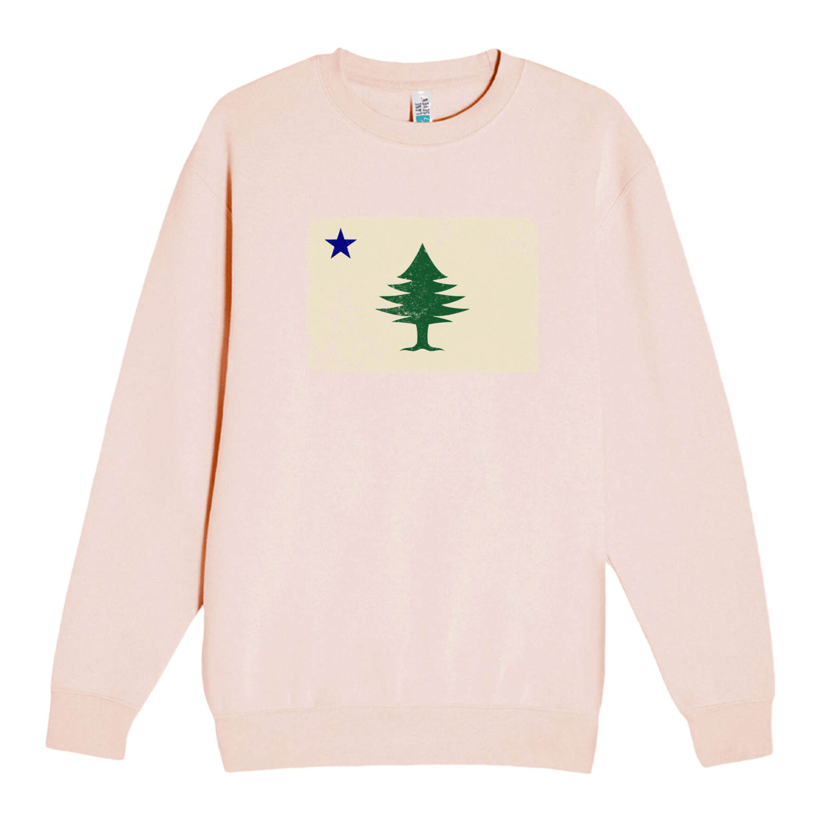 Cape Cod Clothing Company Classic Maine Flag Soft Fleece Crewneck Sweatshirt