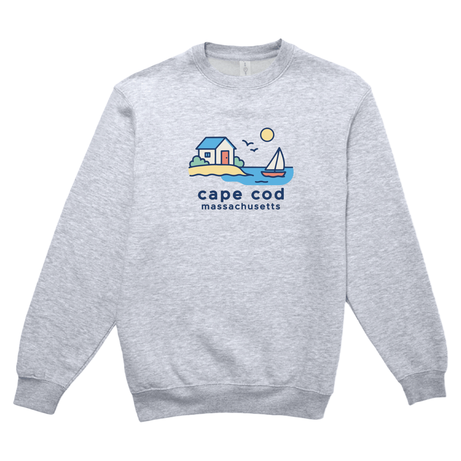 Cape Cod Clothing Company Cape Cod Beach House Soft Fleece Crewneck Sweatshirt