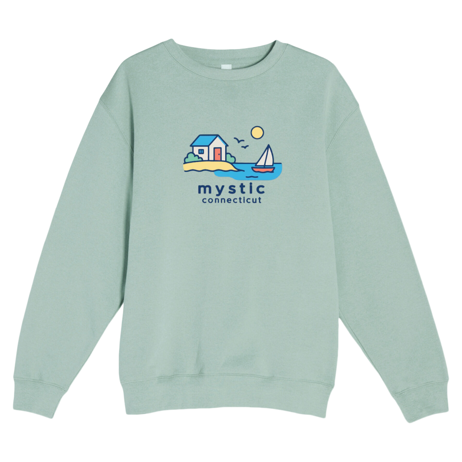 Mystic Beach House Soft Fleece Crewneck Sweatshirt