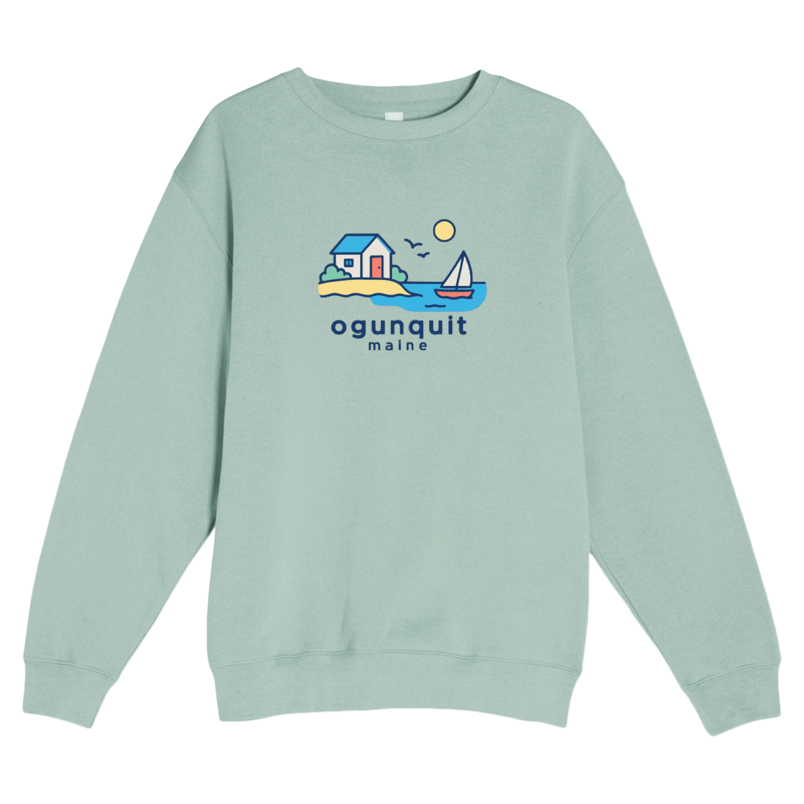 Cape Cod Clothing Company Ogunquit Beach House Soft Fleece Crewneck Sweatshirt