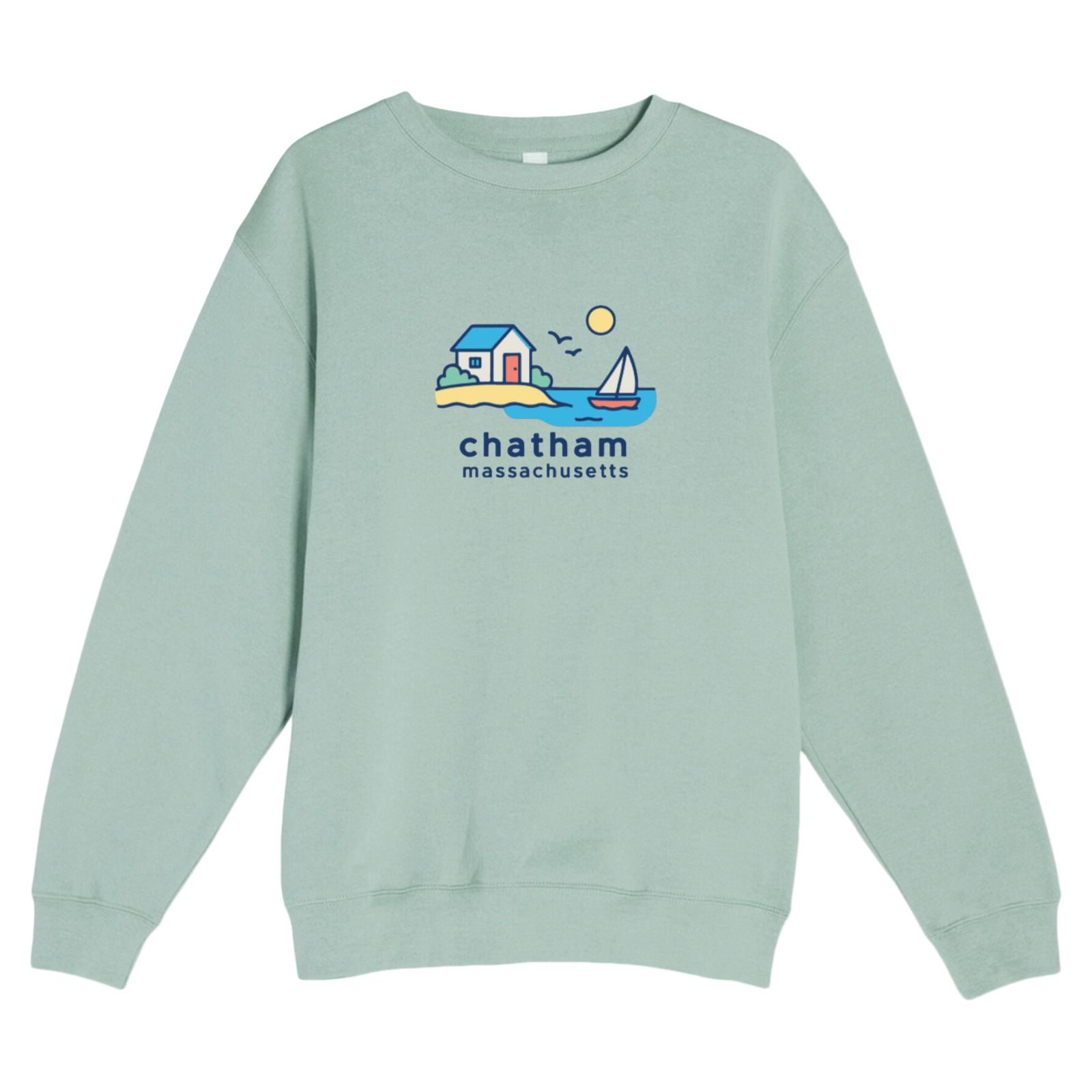 Cape Cod Clothing Company Chatham Beach House Soft Fleece Crewneck Sweatshirt