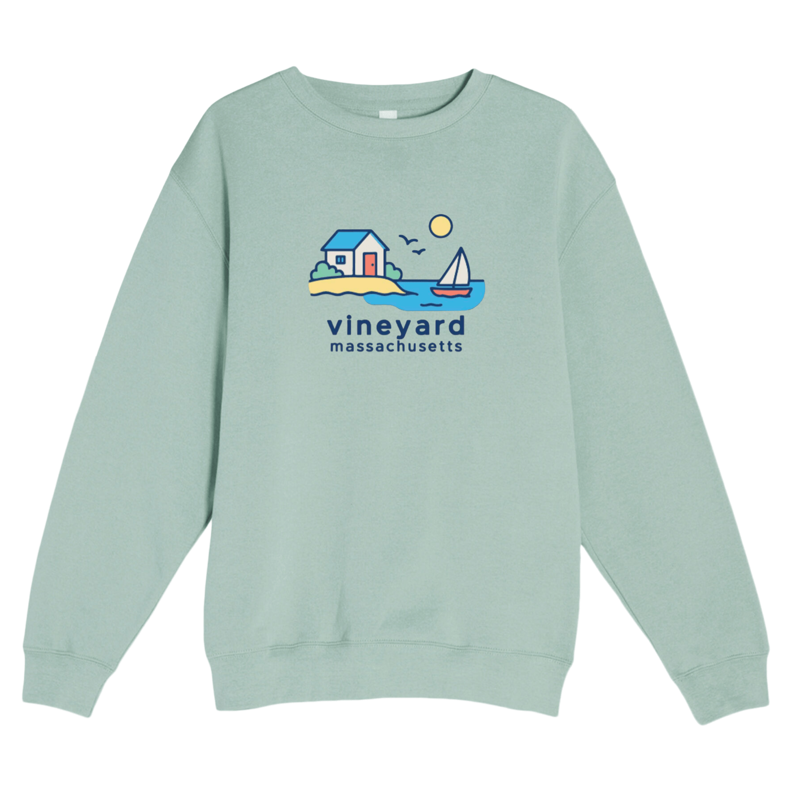 Cape Cod Clothing Company Vineyard Beach House Soft Fleece Crewneck Sweatshirt
