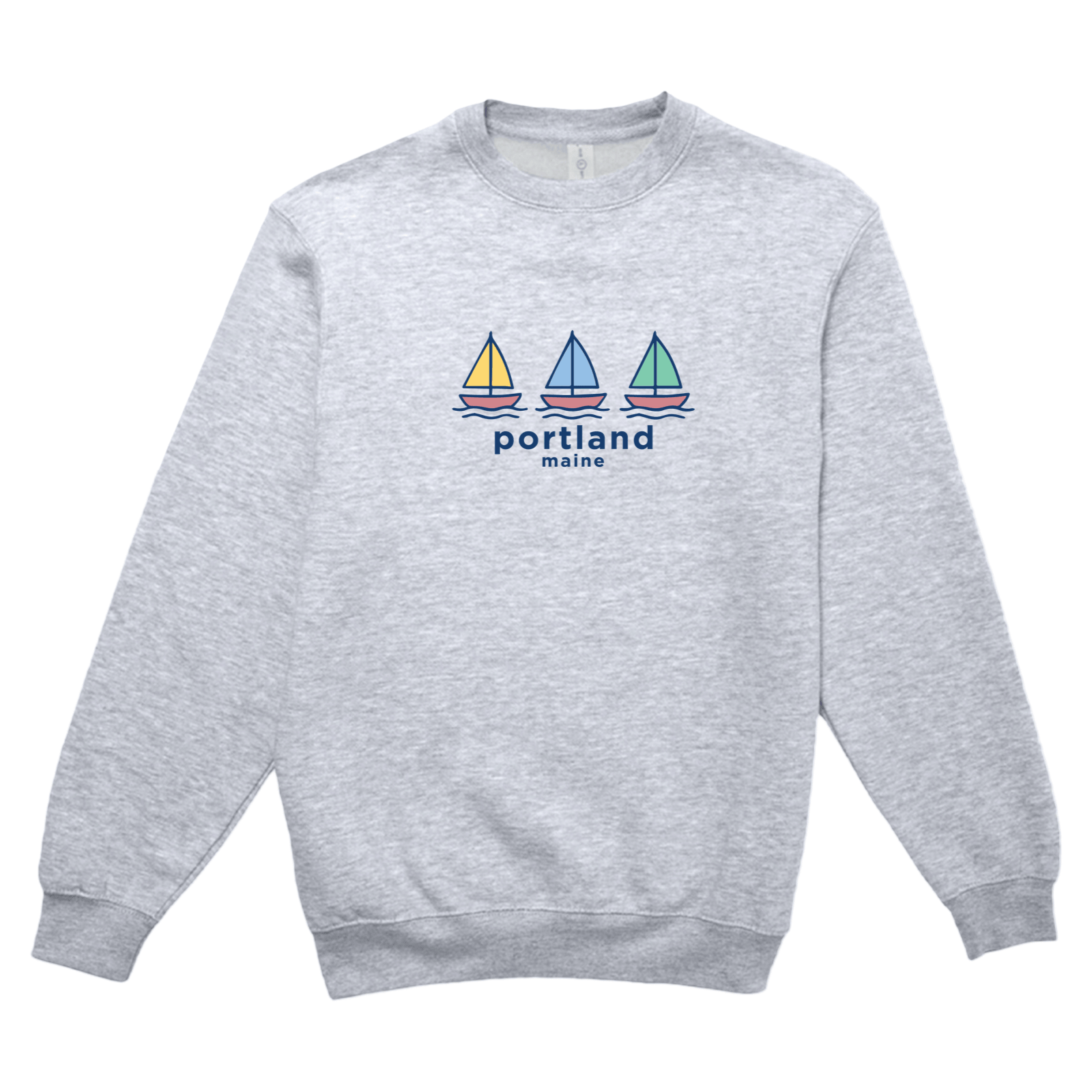 Cape Cod Clothing Company Portland Summer Sails Soft Fleece Crewneck Sweatshirt