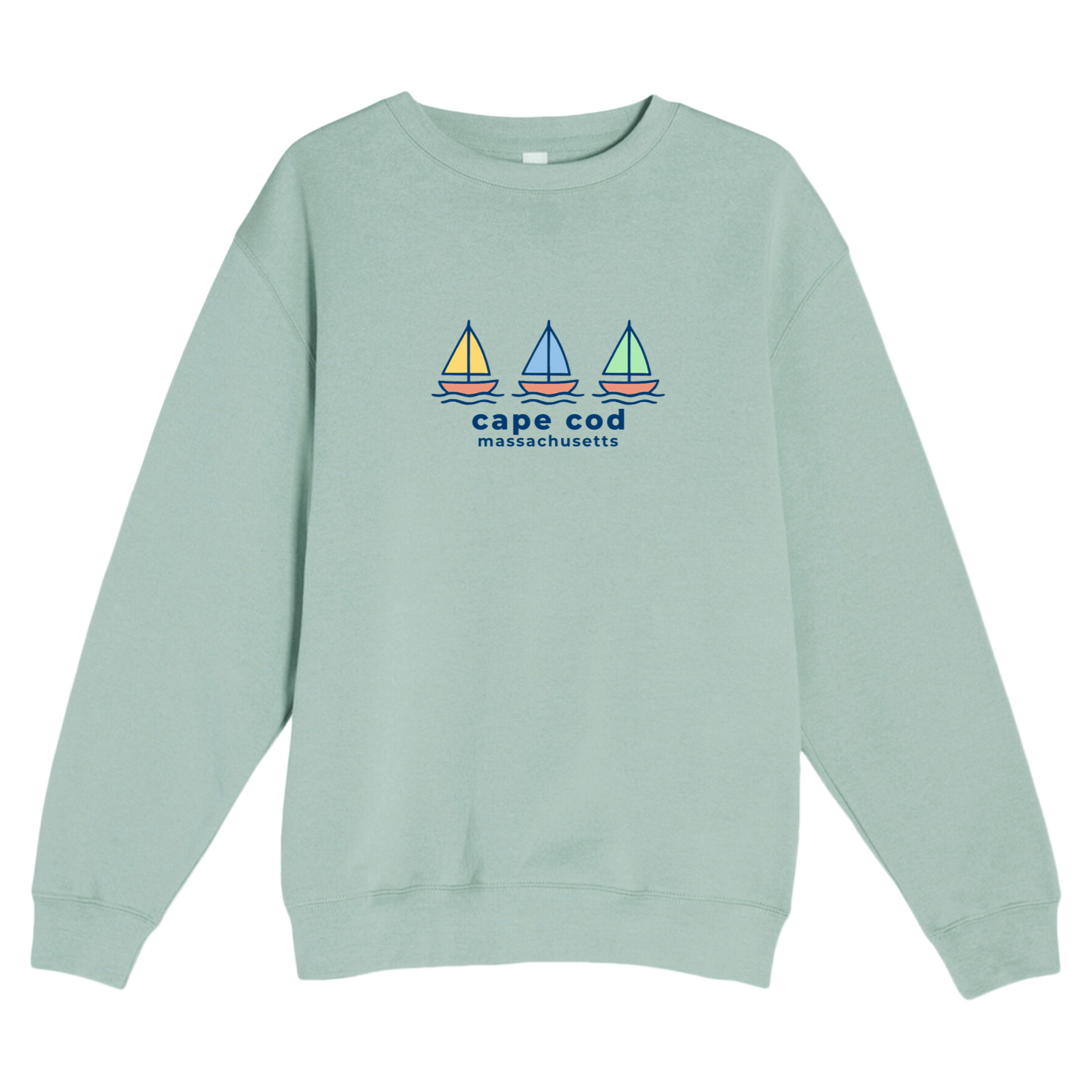 Cape Cod Clothing Company Cape Cod Summer Sails Soft Fleece Crewneck Sweatshirt