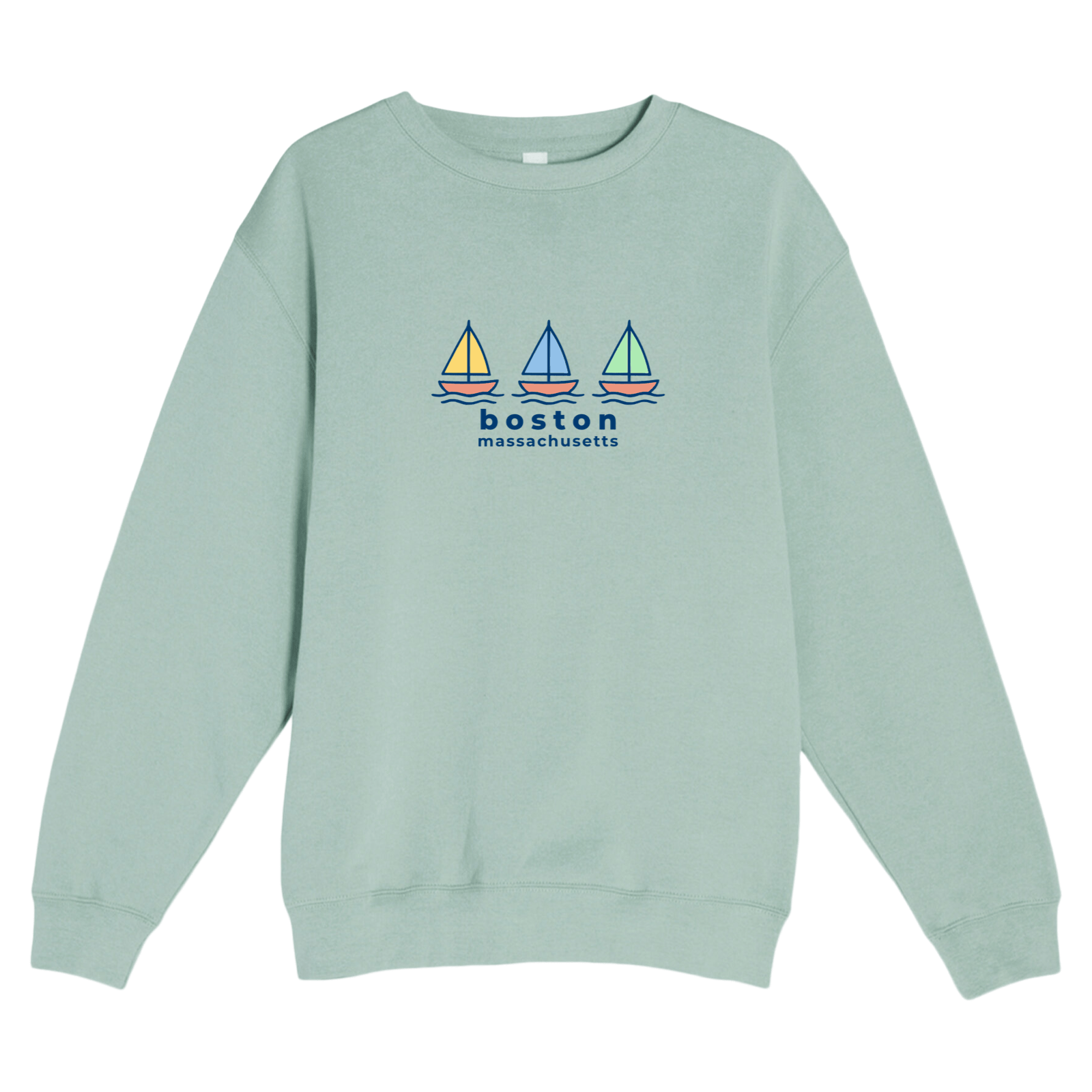 Cape Cod Clothing Company Boston Summer Sails Soft Fleece Crewneck Sweatshirt