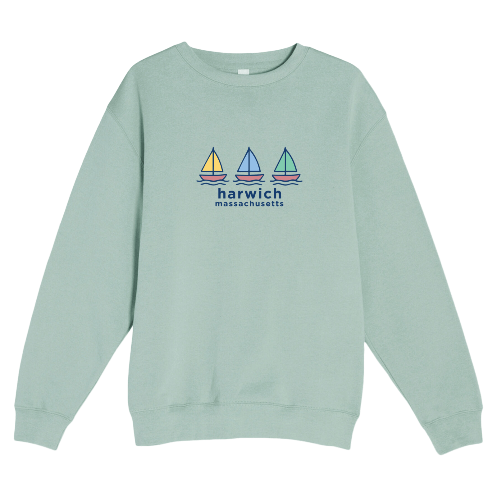 Cape Cod Clothing Company Harwich Summer Sails Soft Fleece Crewneck Sweatshirt