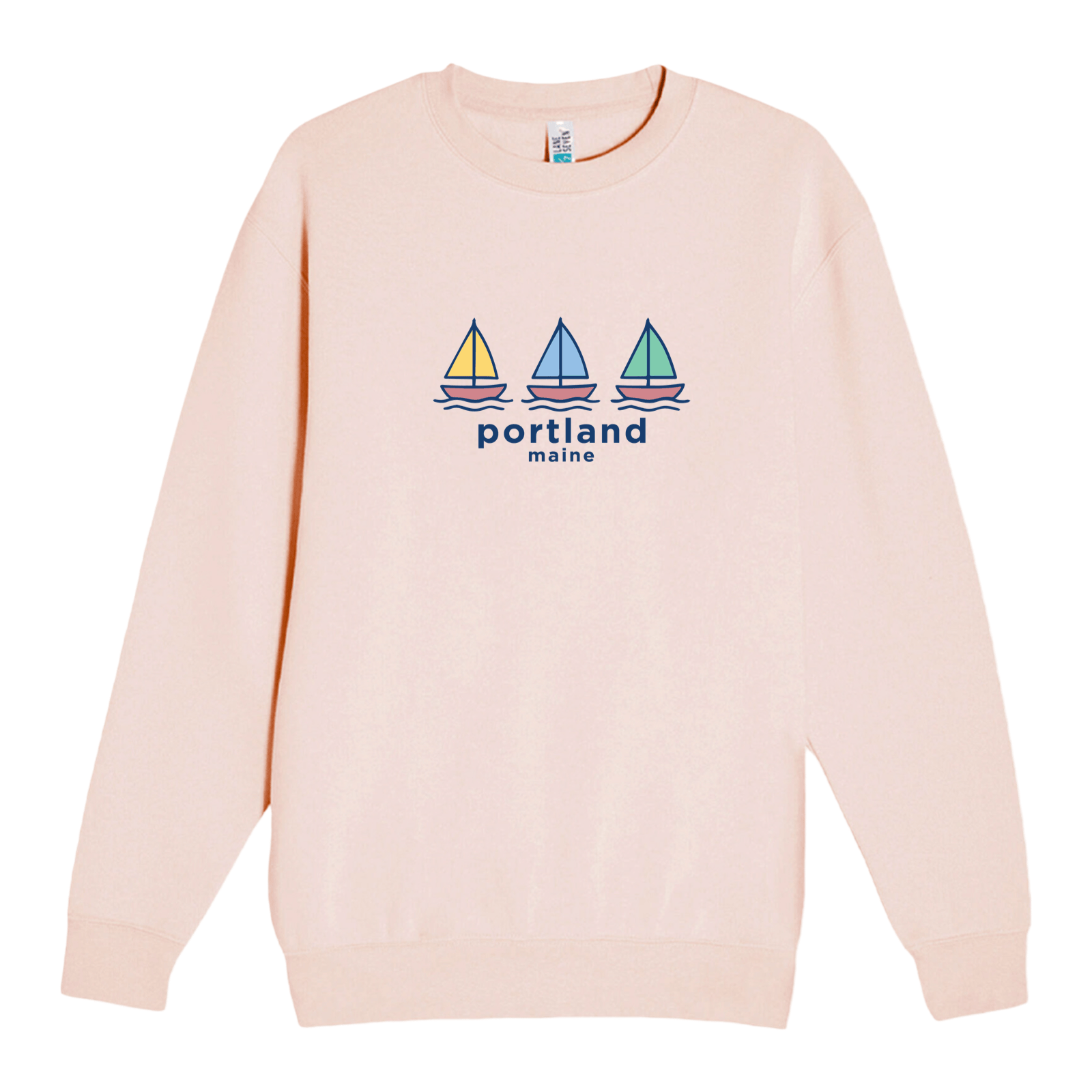 Cape Cod Clothing Company Portland Summer Sails Soft Fleece Crewneck Sweatshirt