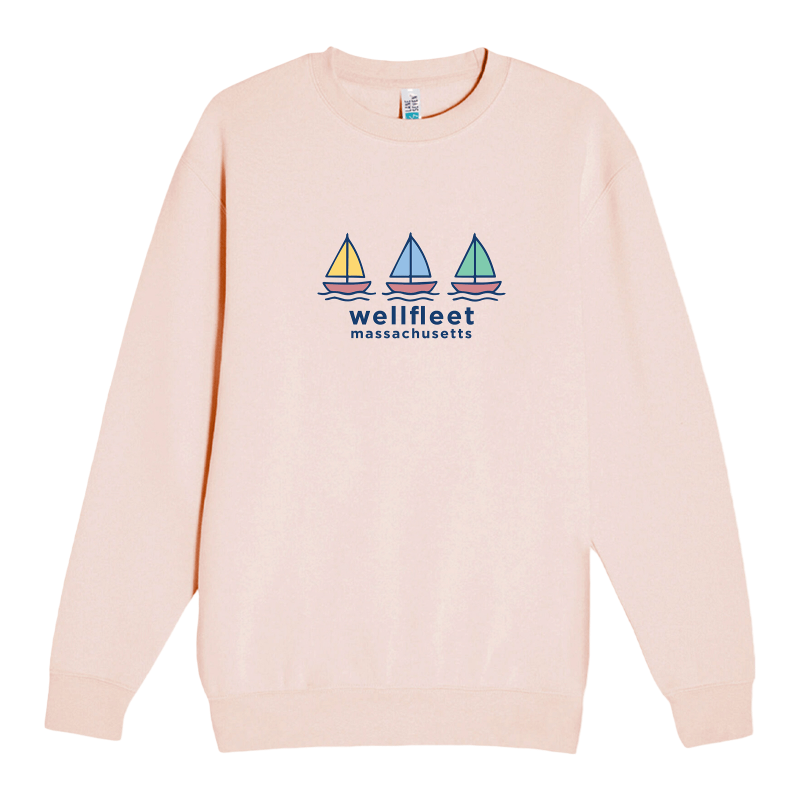 Cape Cod Clothing Company Wellfleet Summer Sails Soft Fleece Crewneck Sweatshirt
