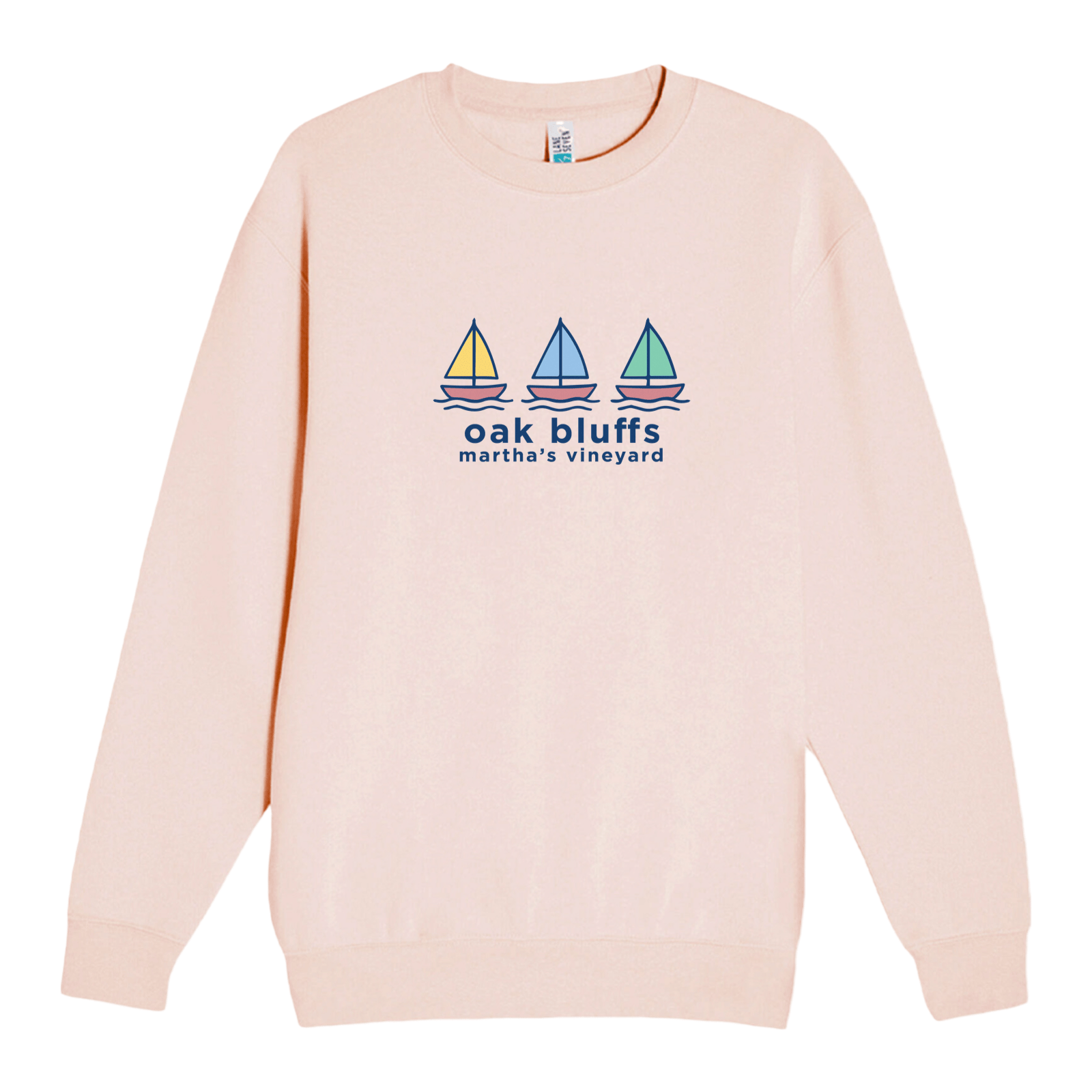 Cape Cod Clothing Company Oak Bluffs Summer Sails Soft Fleece Crewneck Sweatshirt