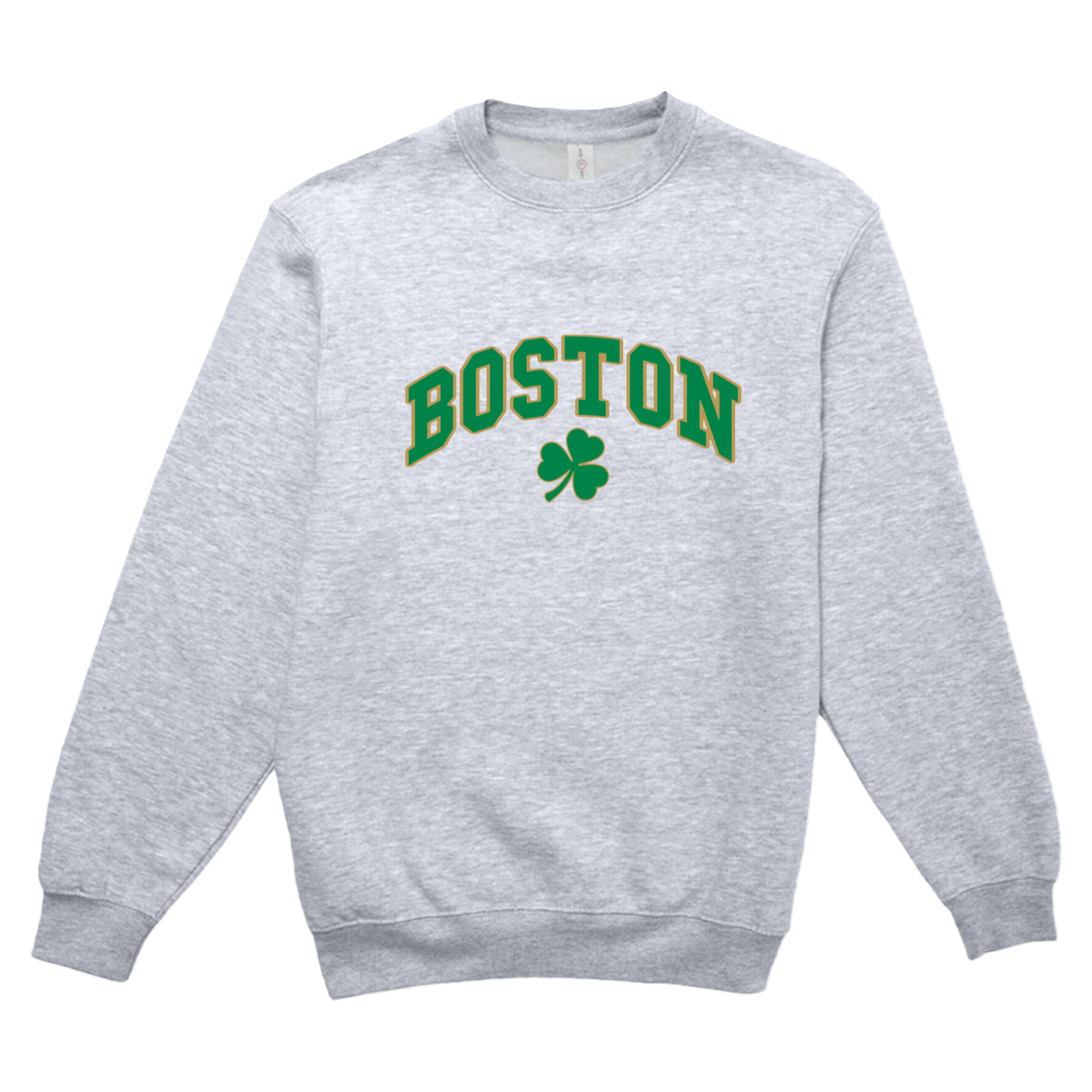 Boston Vintage Shamrock Soft Fleece Crewneck Sweatshirt