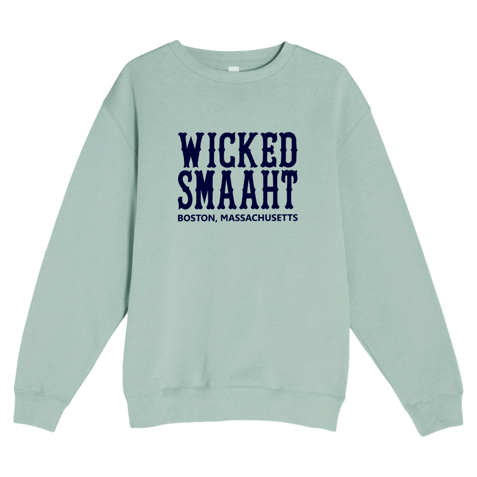 Cape Cod Clothing Company Boston Wicked Smaaht Soft Fleece Crewneck Sweatshirt