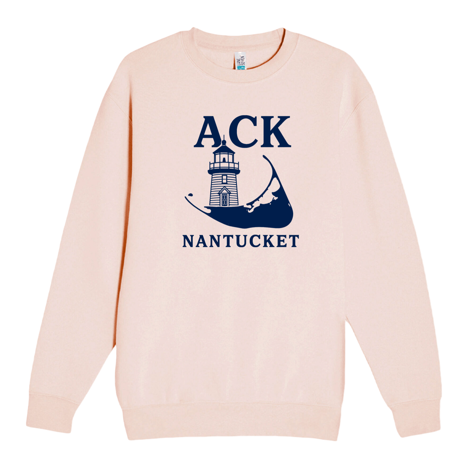 Cape Cod Clothing Company Nantucket ACK Lighthouse Soft Fleece Crewneck Sweatshirt