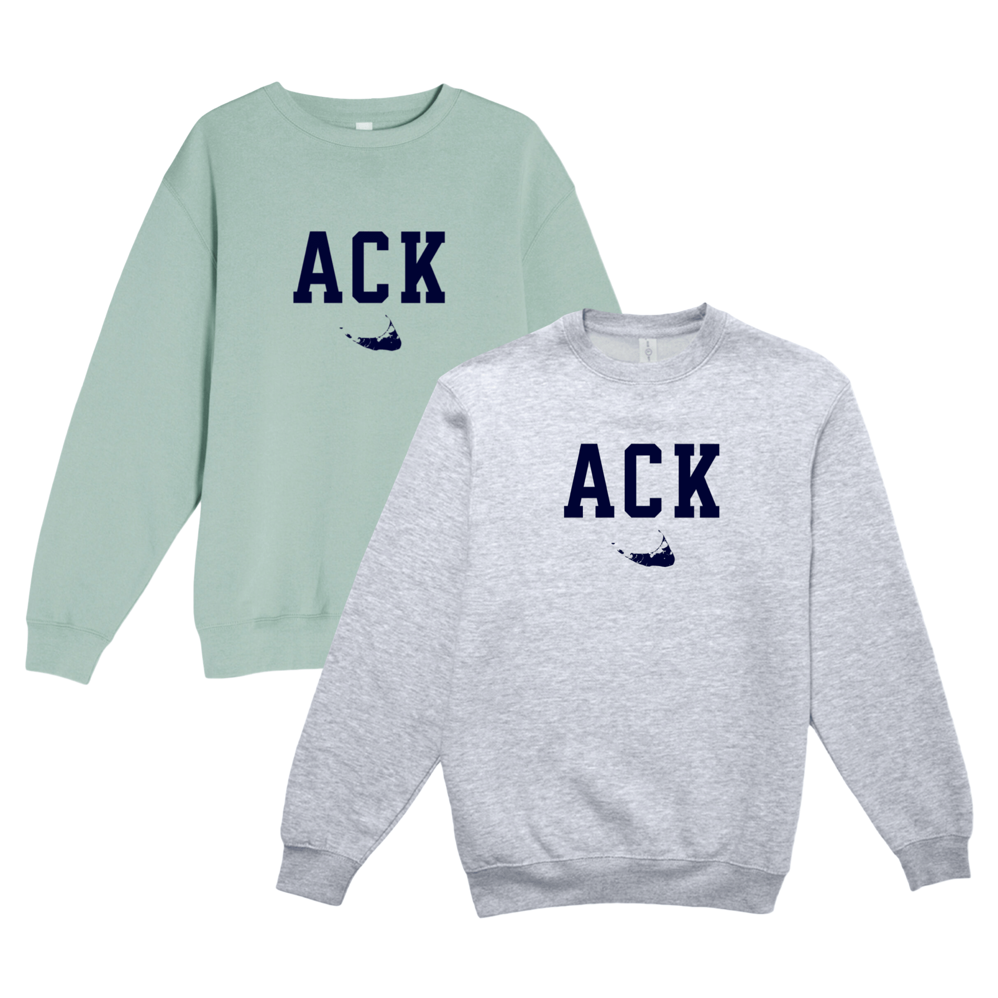 Cape Cod Clothing Company Nantucket ACK Soft Fleece Crewneck Sweatshirt