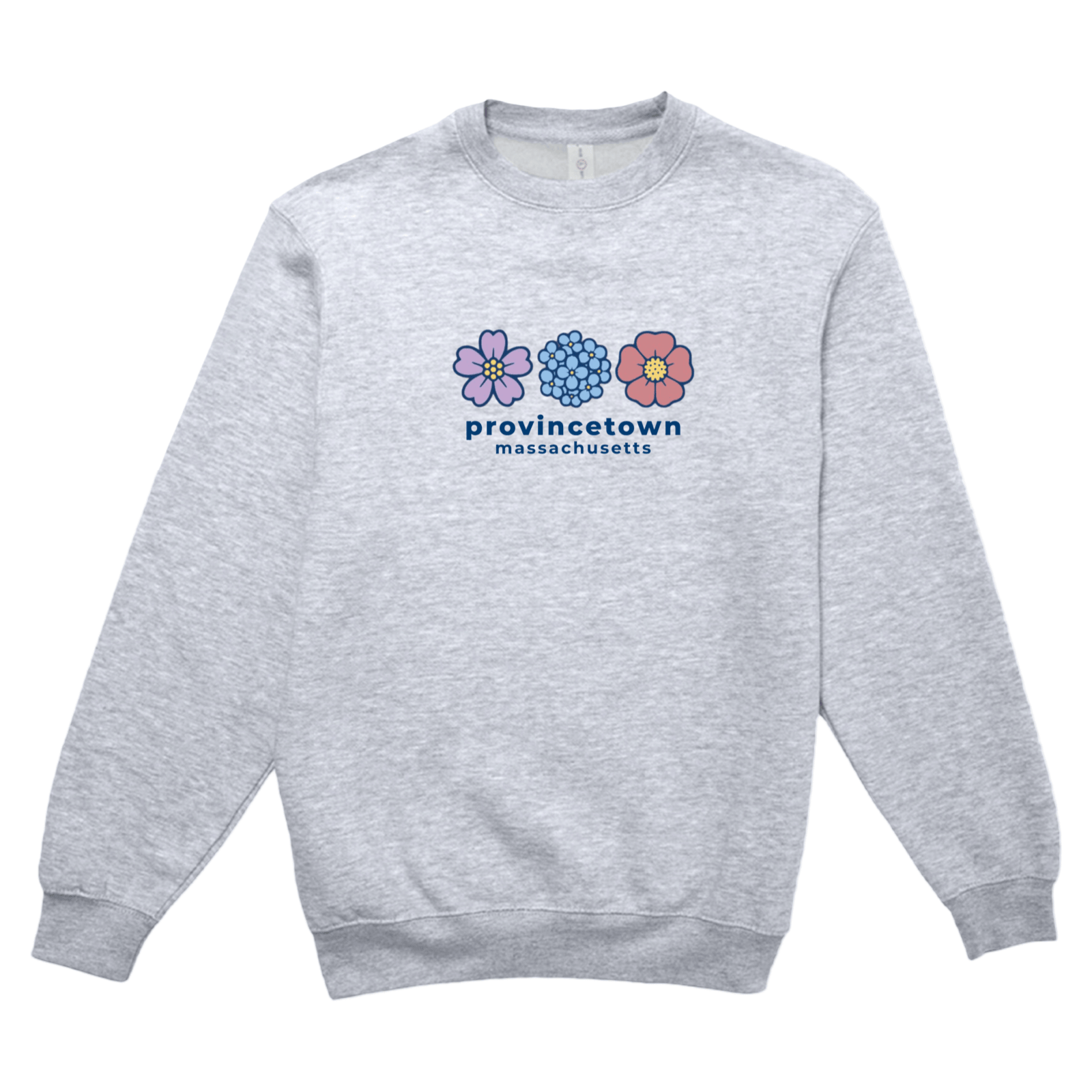 Cape Cod Clothing Company Provincetown Summer Bloom Soft Fleece Crewneck Sweatshirt