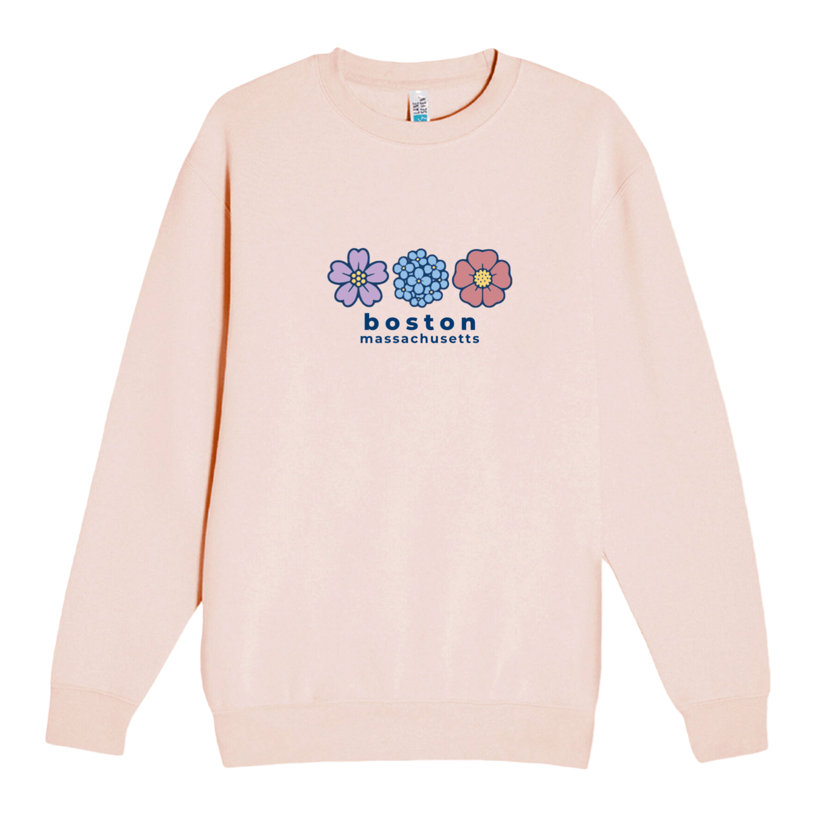 Cape Cod Clothing Company Boston Summer Bloom Soft Fleece Crewneck Sweatshirt