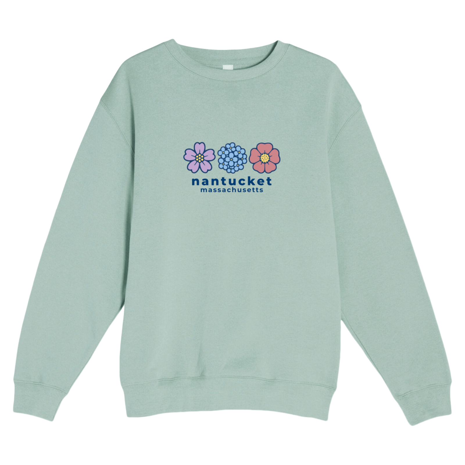 Cape Cod Clothing Company Nantucket Summer Bloom Soft Fleece Crewneck Sweatshirt