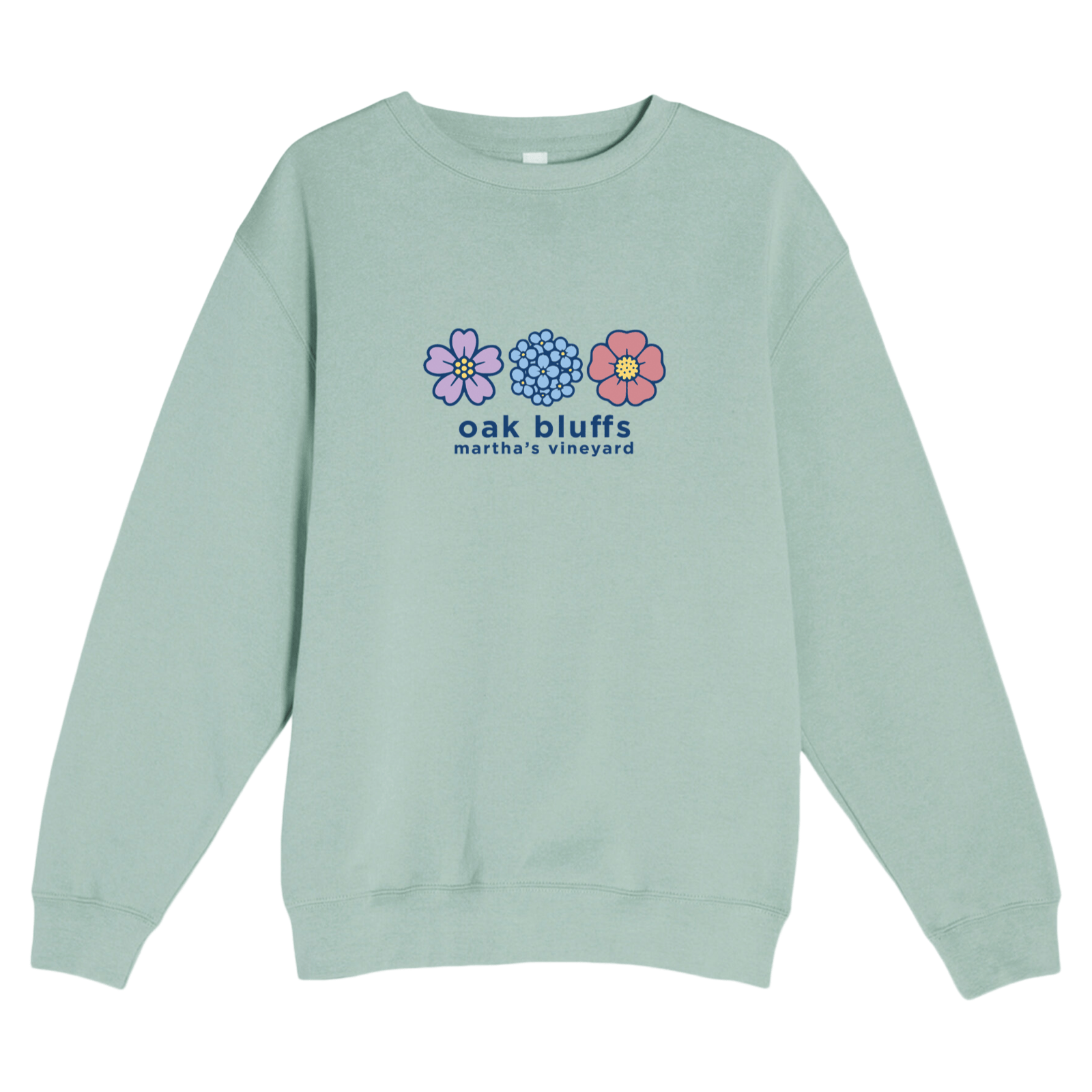 Cape Cod Clothing Company Oak Bluffs Summer Bloom Soft Fleece Crewneck Sweatshirt