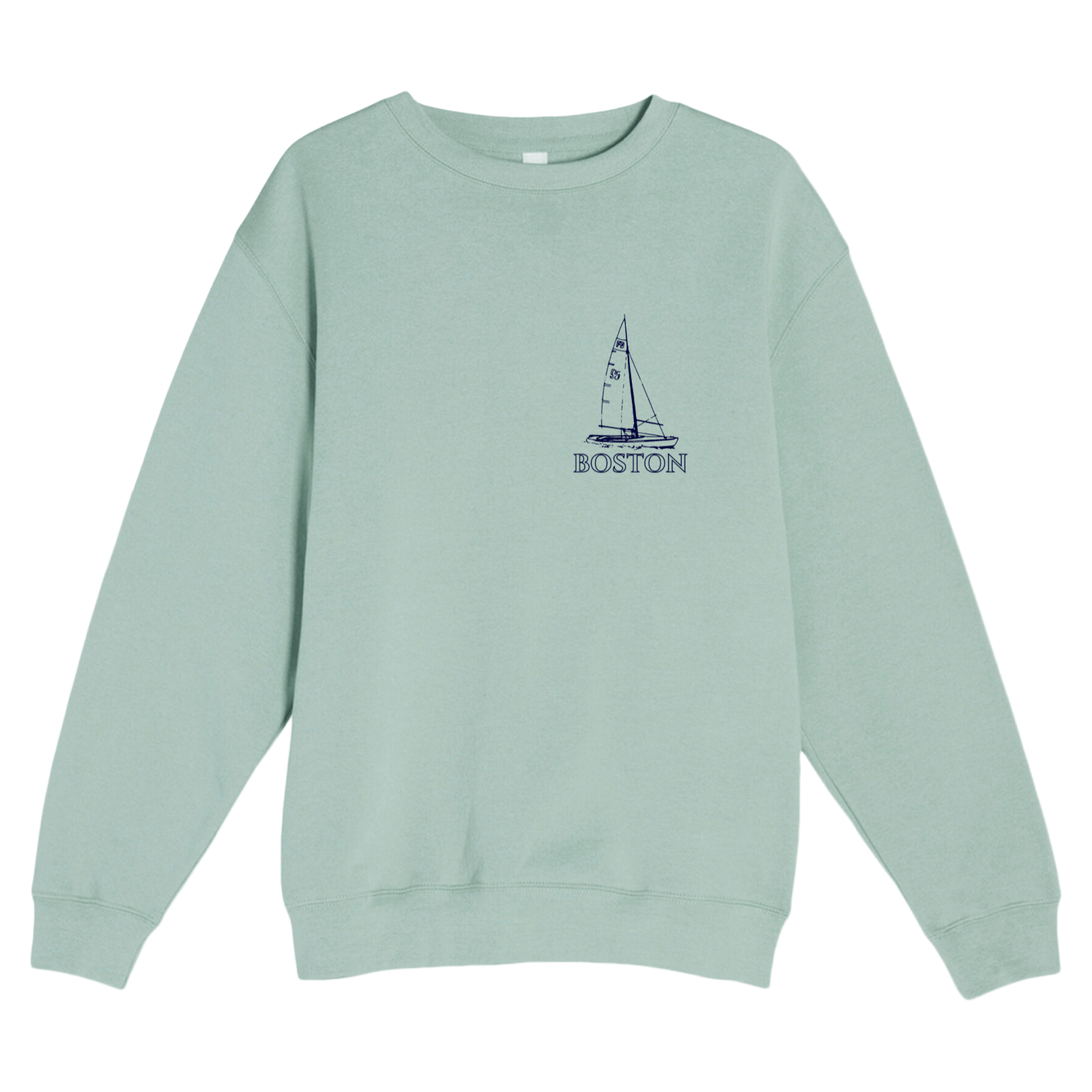 Cape Cod Clothing Company Boston Sailboat Soft Fleece Crewneck Sweatshirt