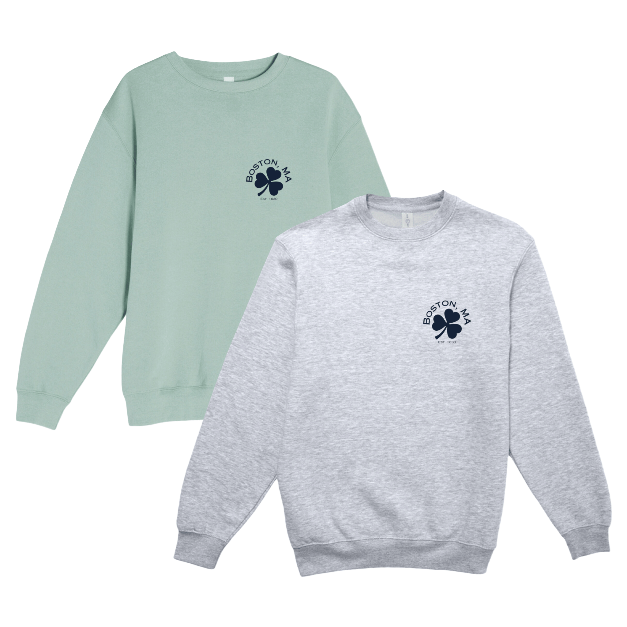 Cape Cod Clothing Company Boston Shamrock Soft Fleece Crewneck Sweatshirt