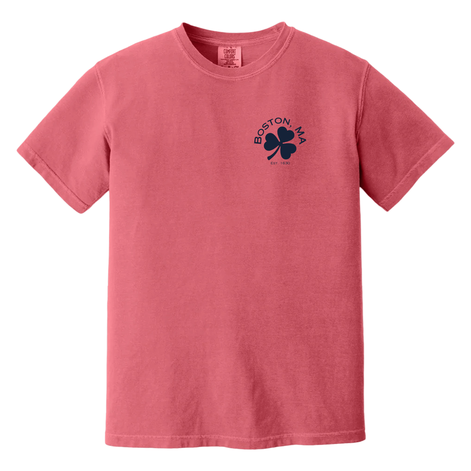Cape Cod Clothing Company Boston Shamrock Comfort Colors T-Shirt - Watermelon