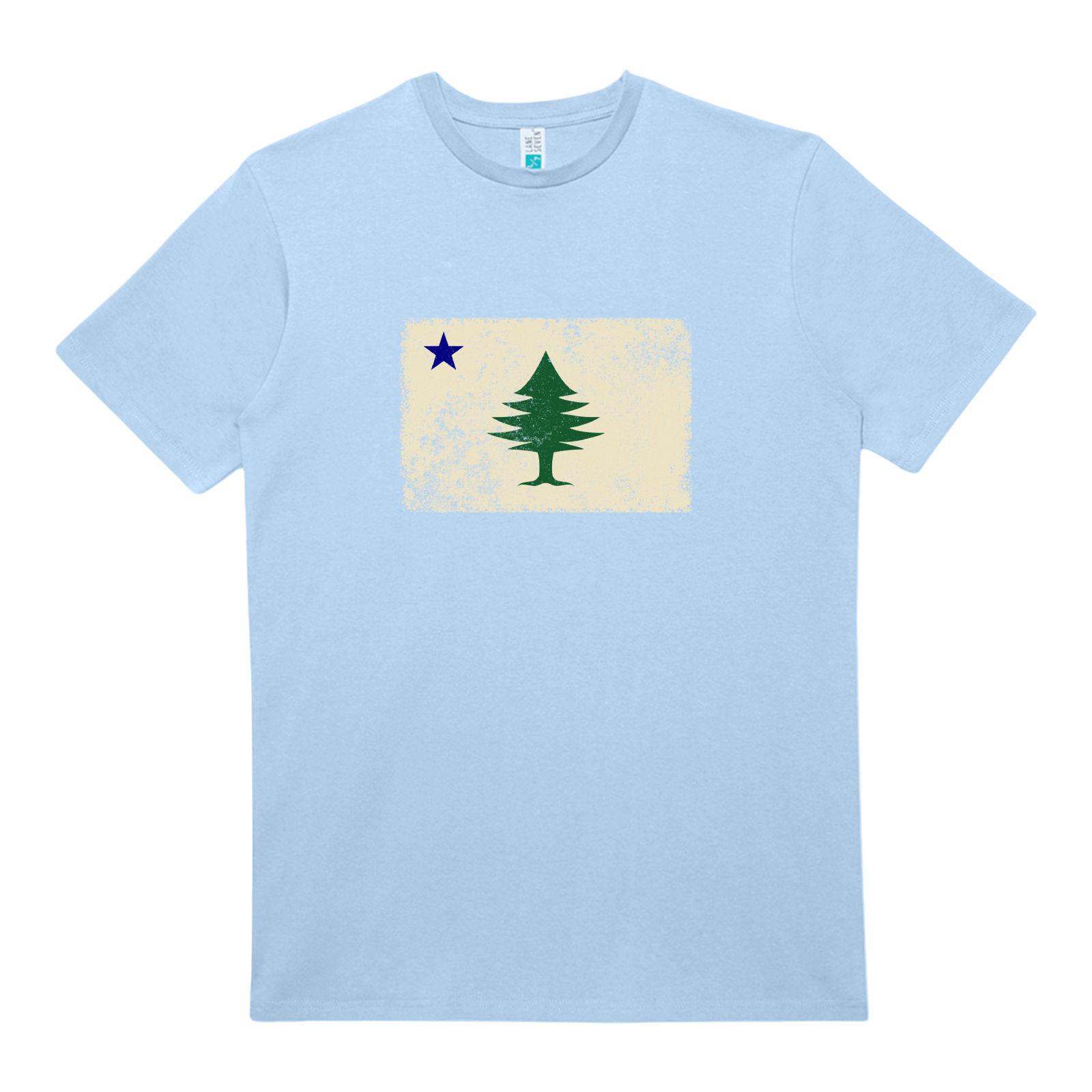 Cape Cod Clothing Company Classic Maine Flag Heavy Cotton T-Shirt