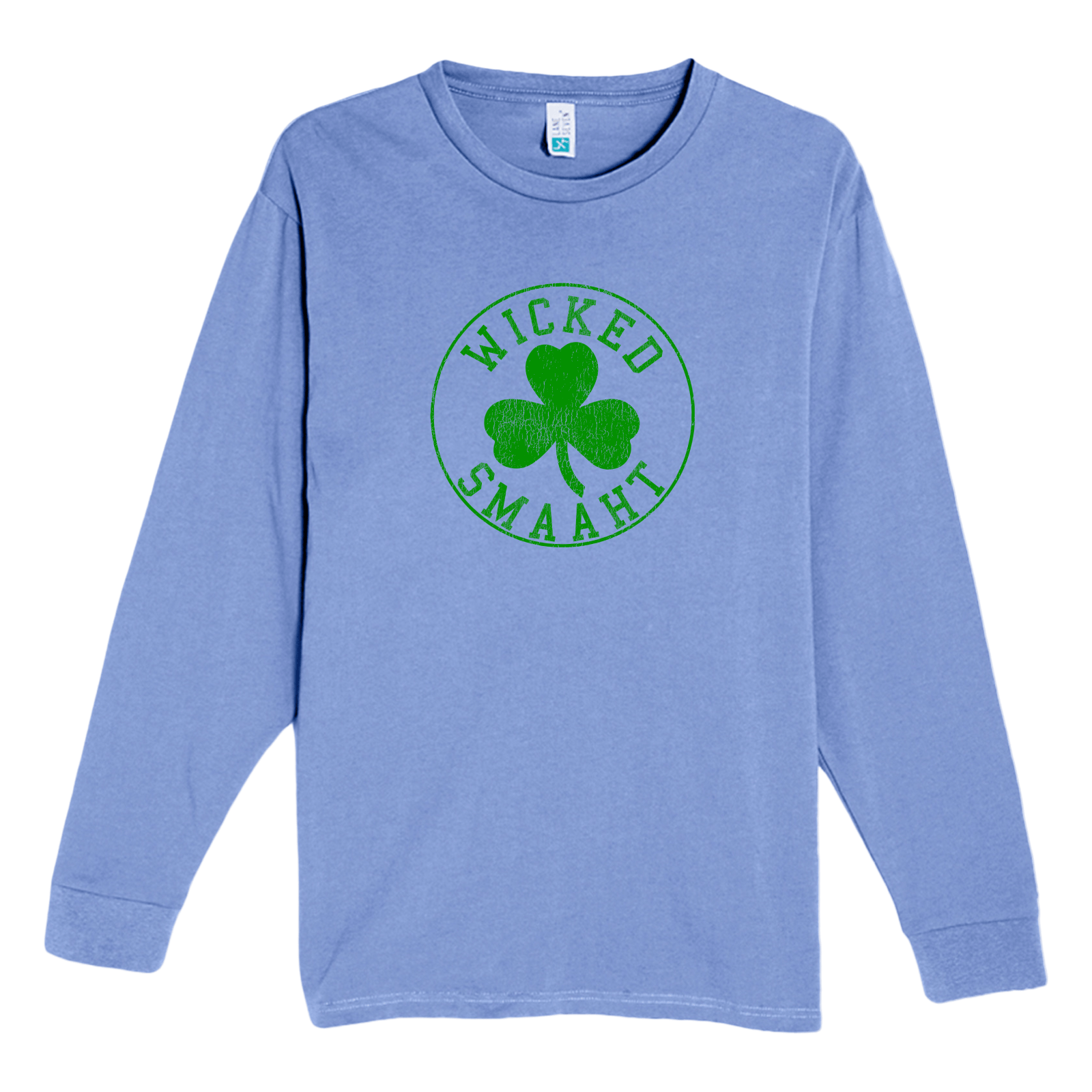 Cape Cod Clothing Company Wicked Smaaht Legacy Shamrock Heavyweight Long Sleeve Tee