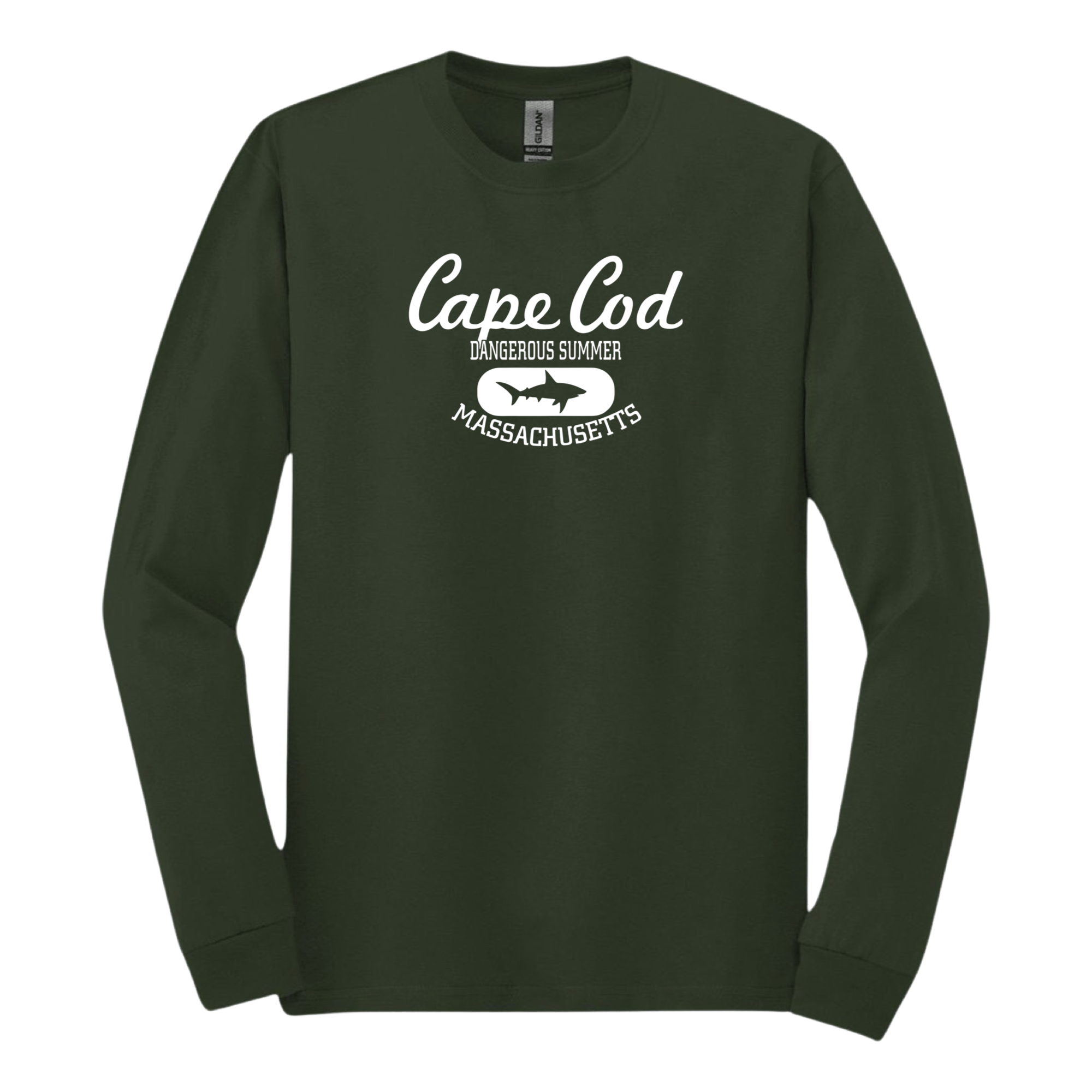 cape cod shark long sleeve shirt