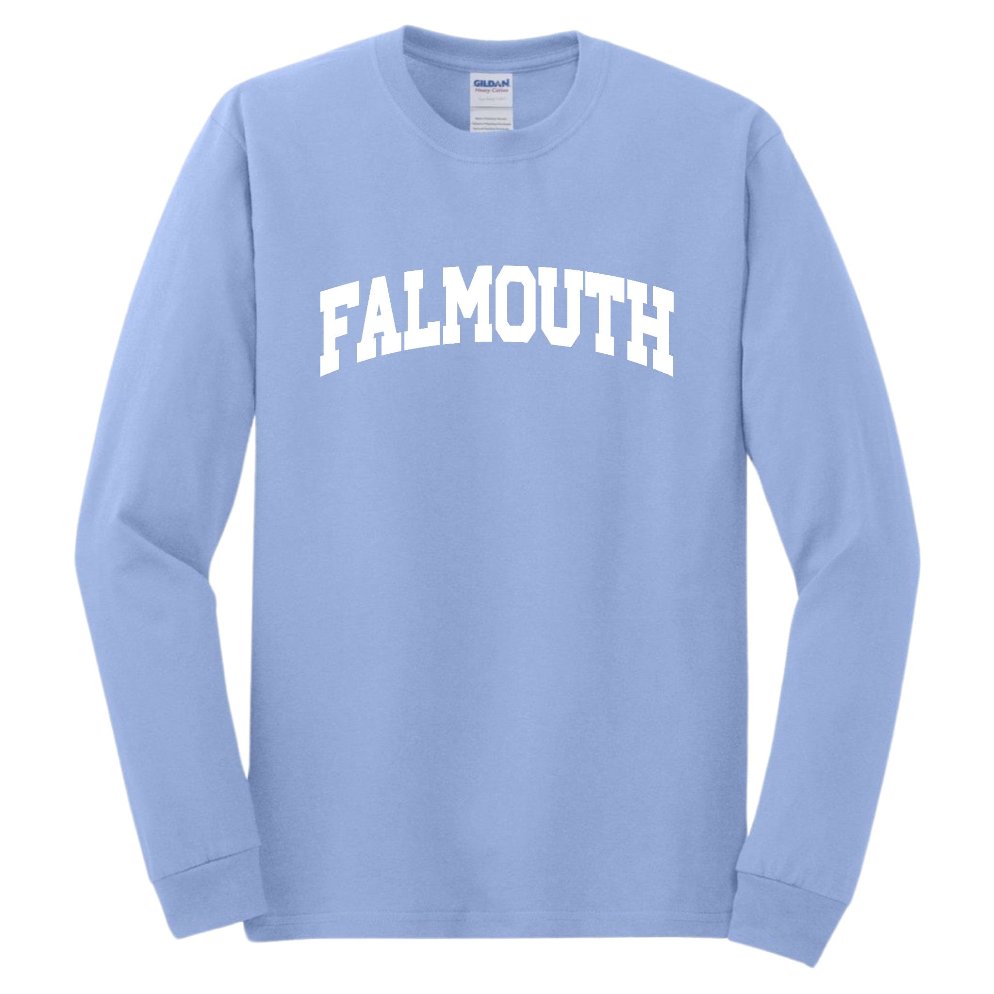 falmouth long sleeve t-shirt, carolina blue