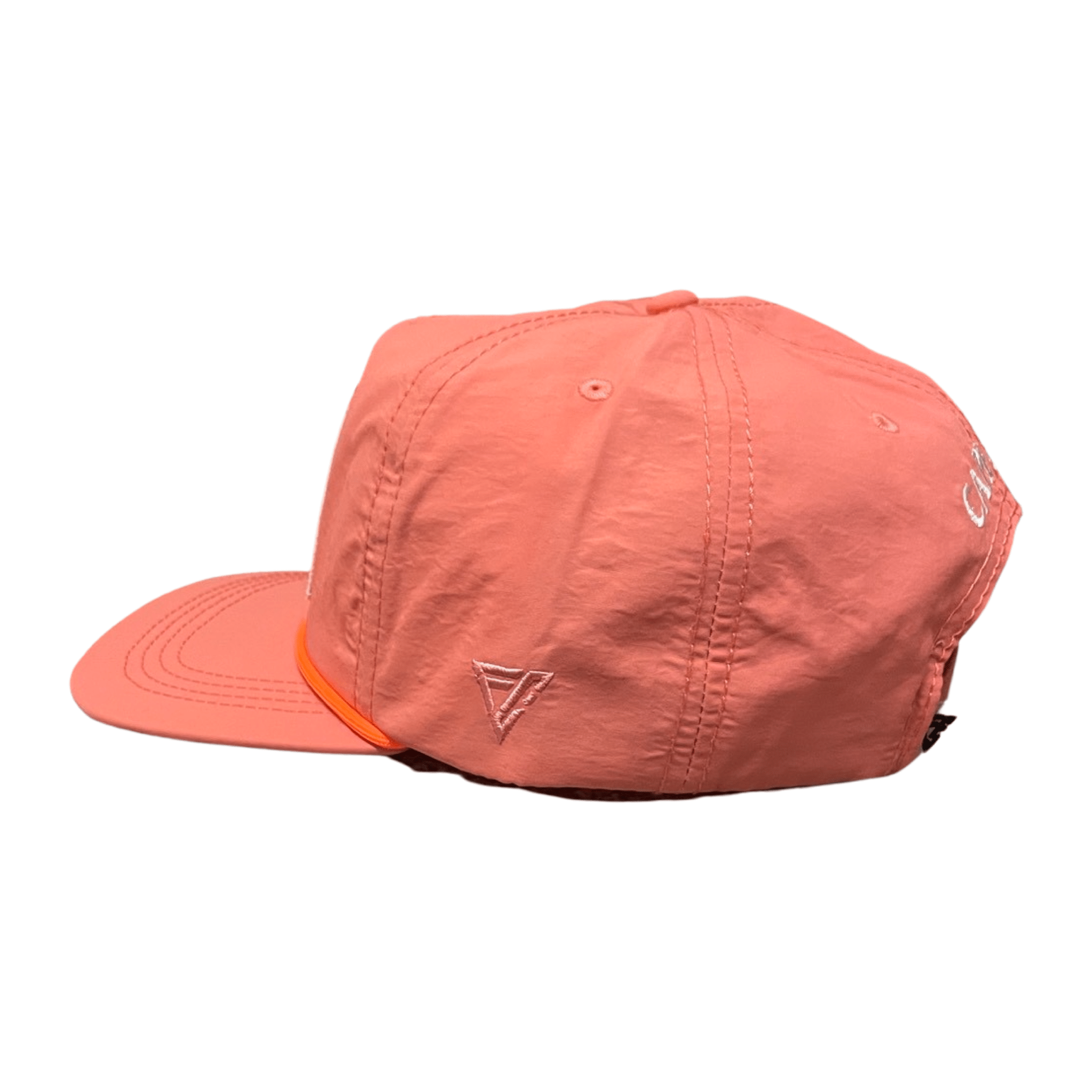 cape cod patch trucker hat, nantucket red side