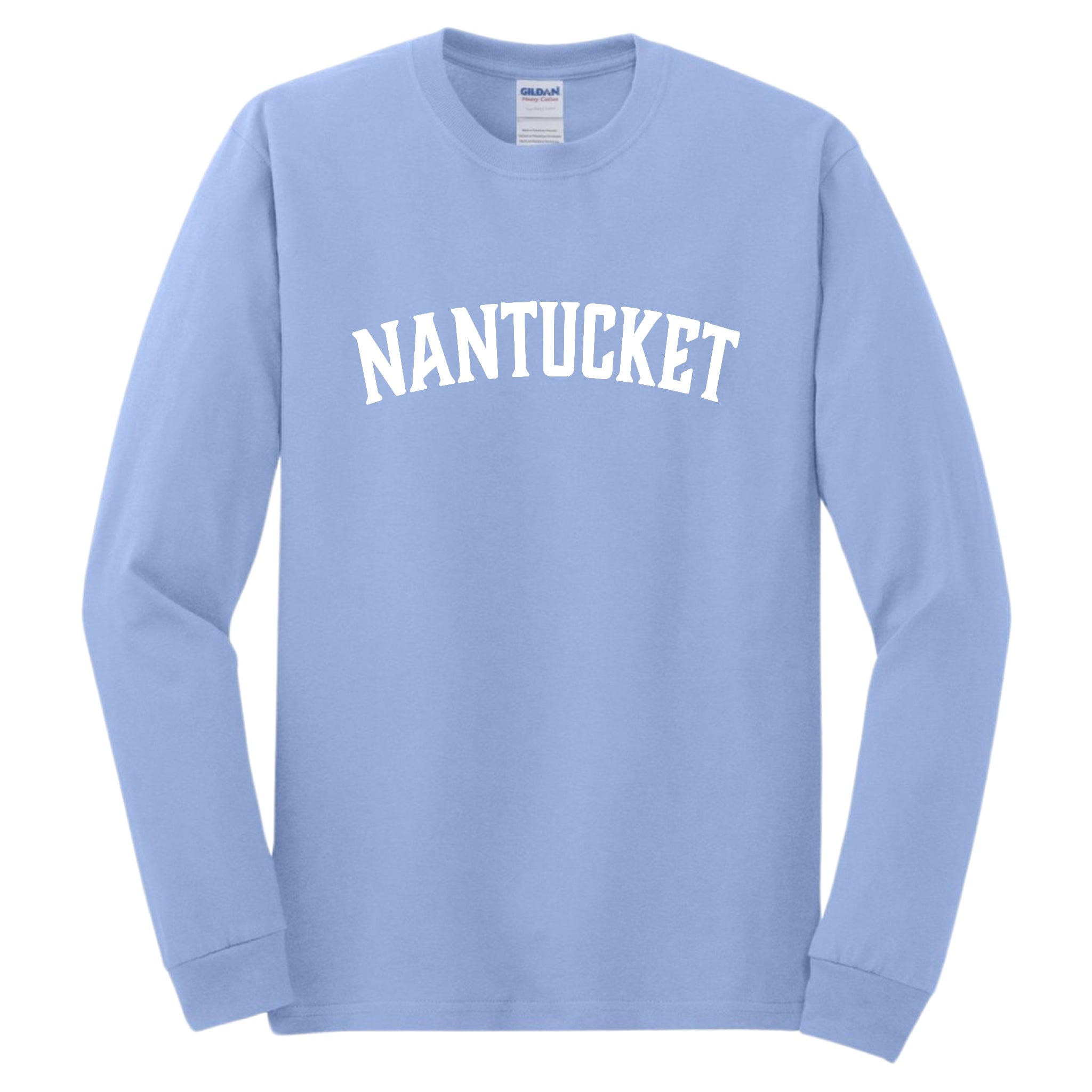 nantucket long sleeve t-shirt, carolina blue