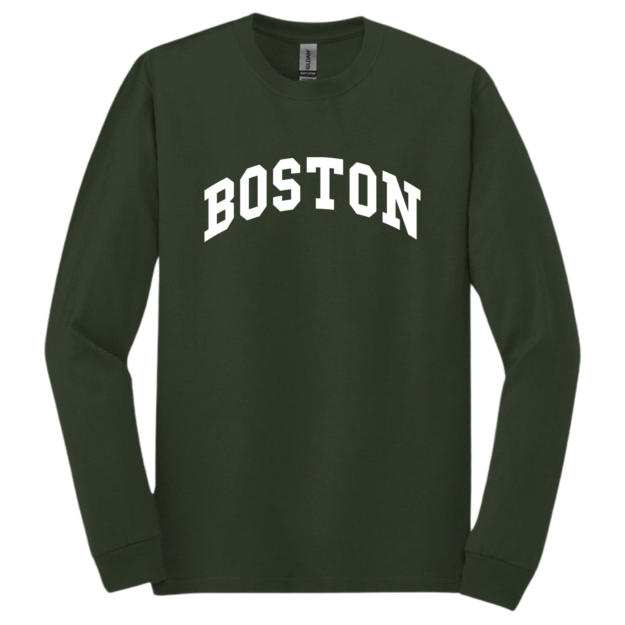 Boston classic long sleeve t-shirt, forest green