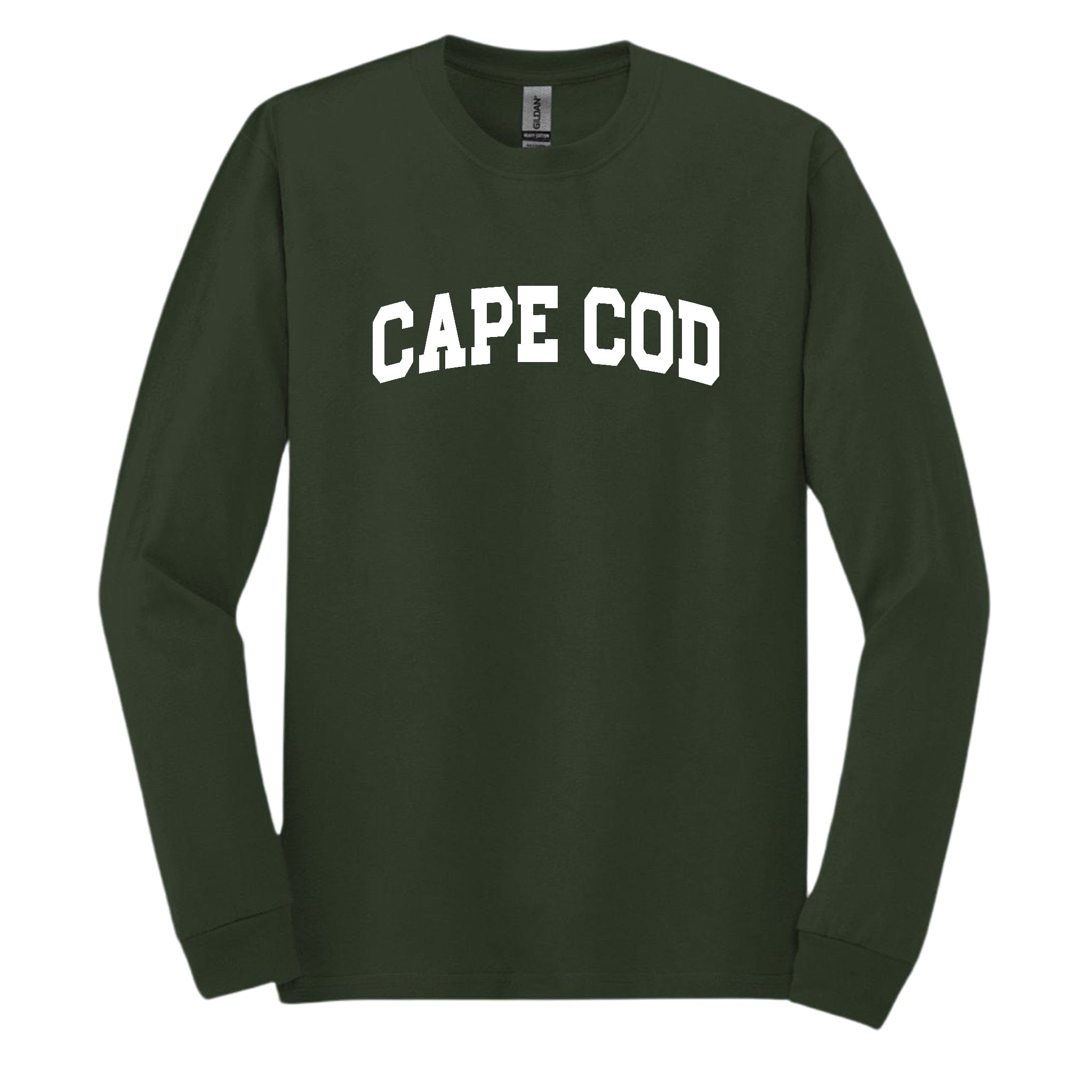 cape cod long sleeve t-shirt, forest green