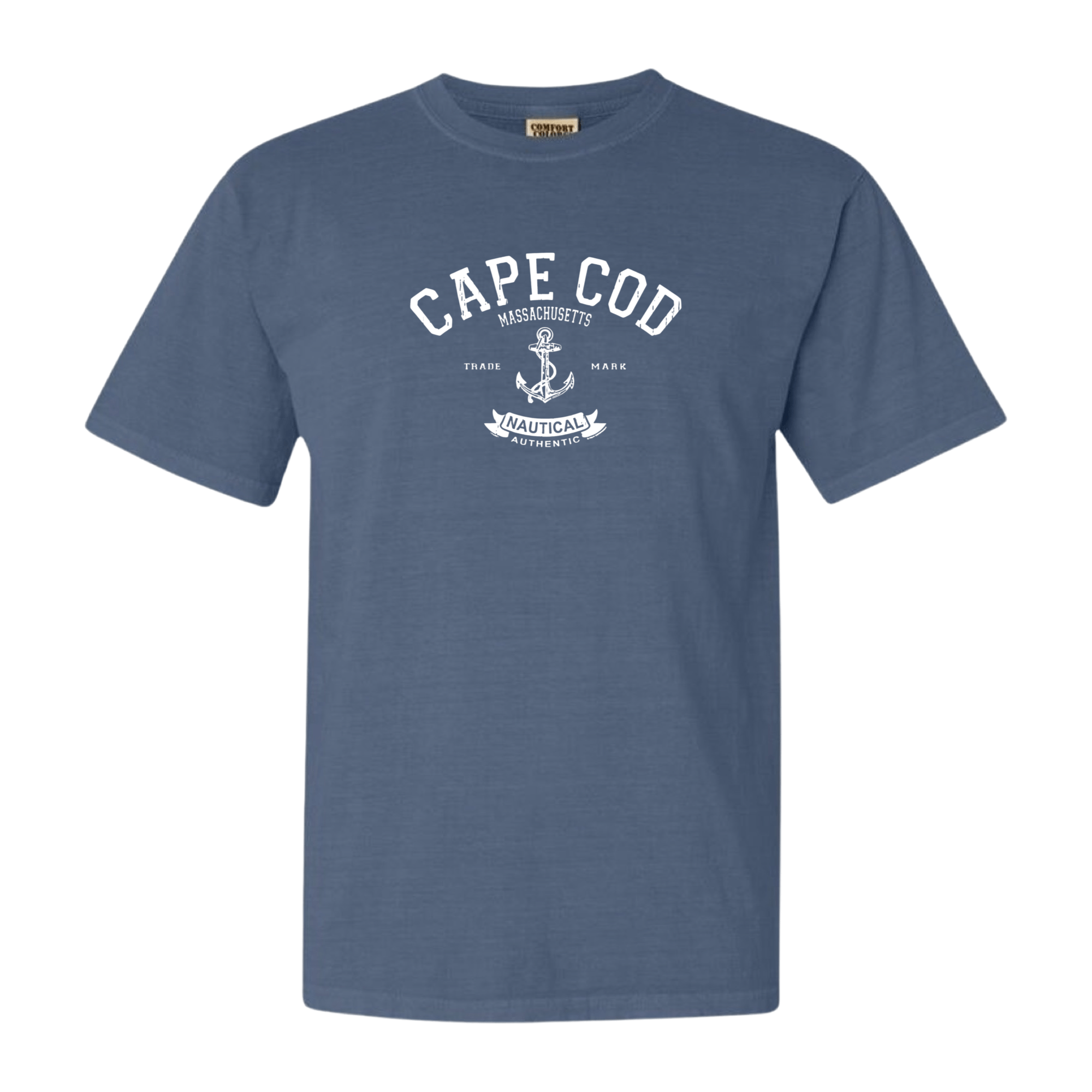 cape cod anchor comfort colors t-shirt