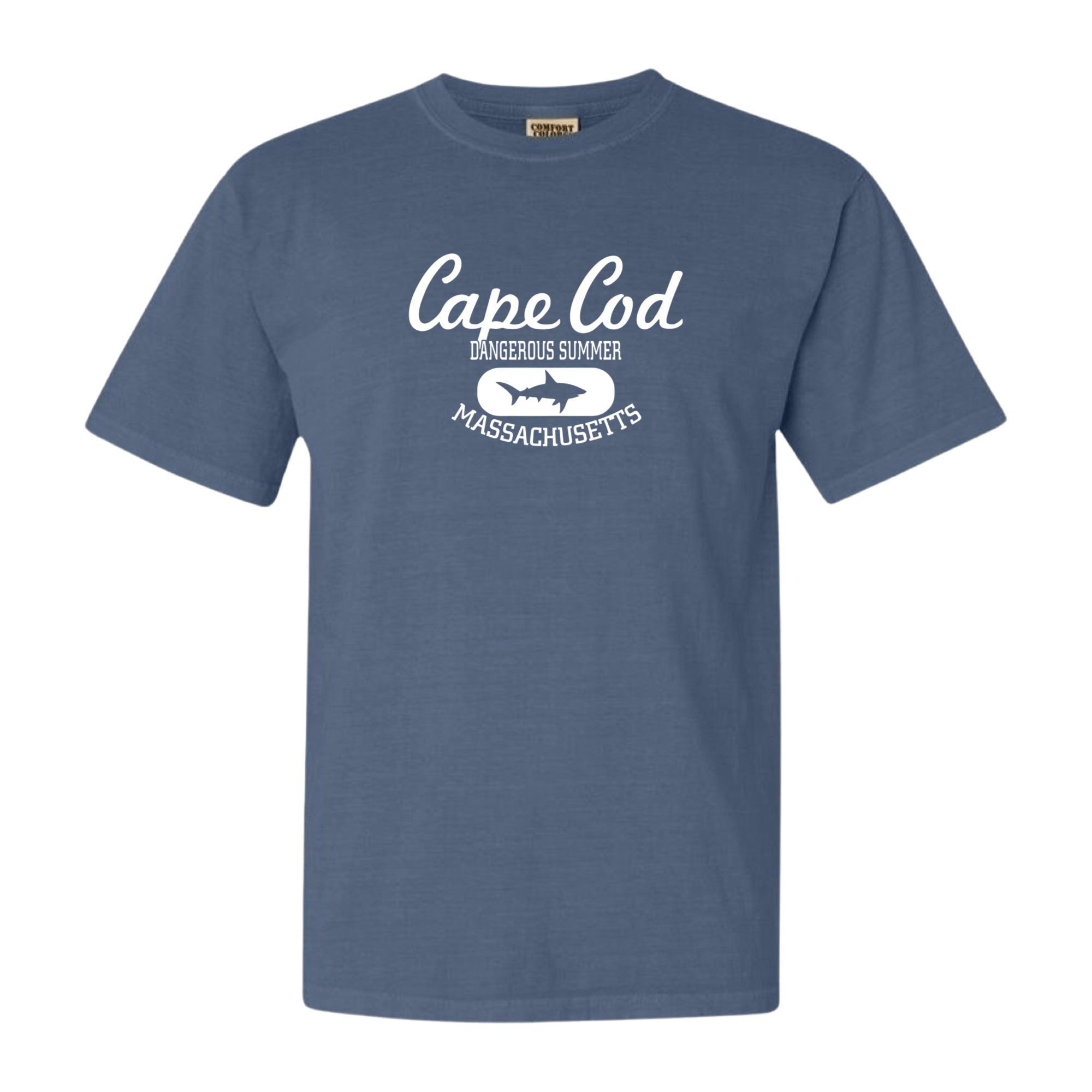 cape cod shark comfort colors t-shirt