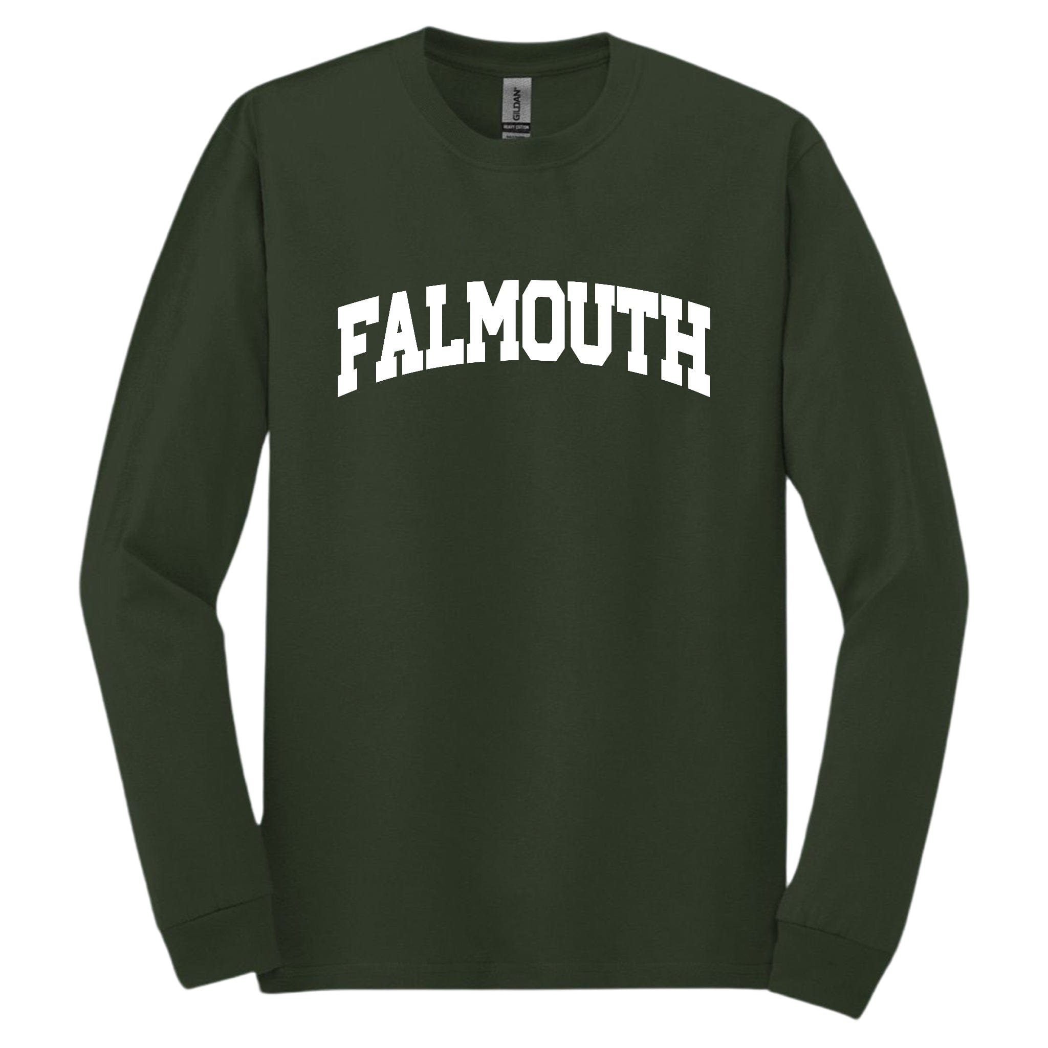 falmouth long sleeve t-shirt, forest green