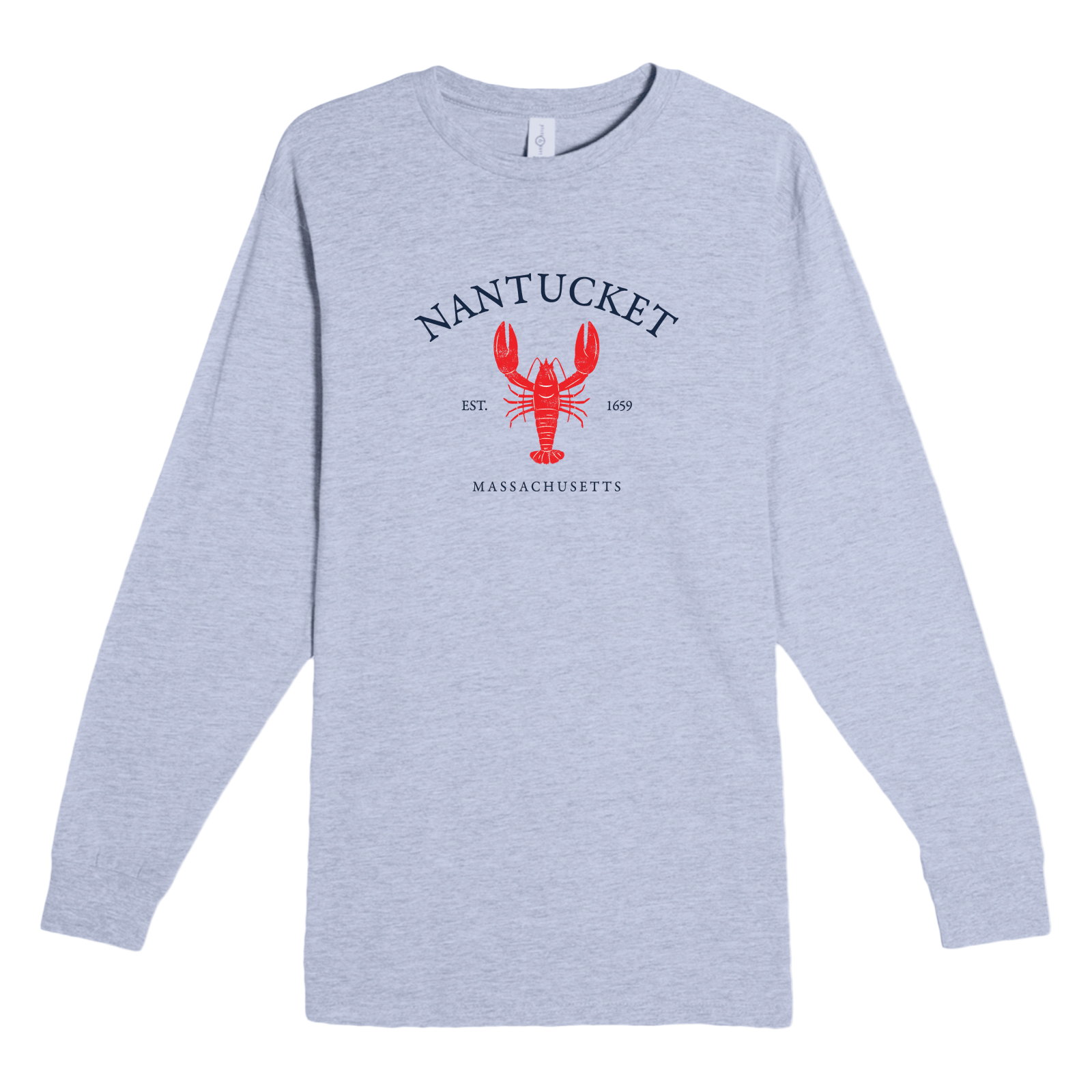 Cape Cod Clothing Company Nantucket Vintage Lobster Heavyweight Long Sleeve Tee