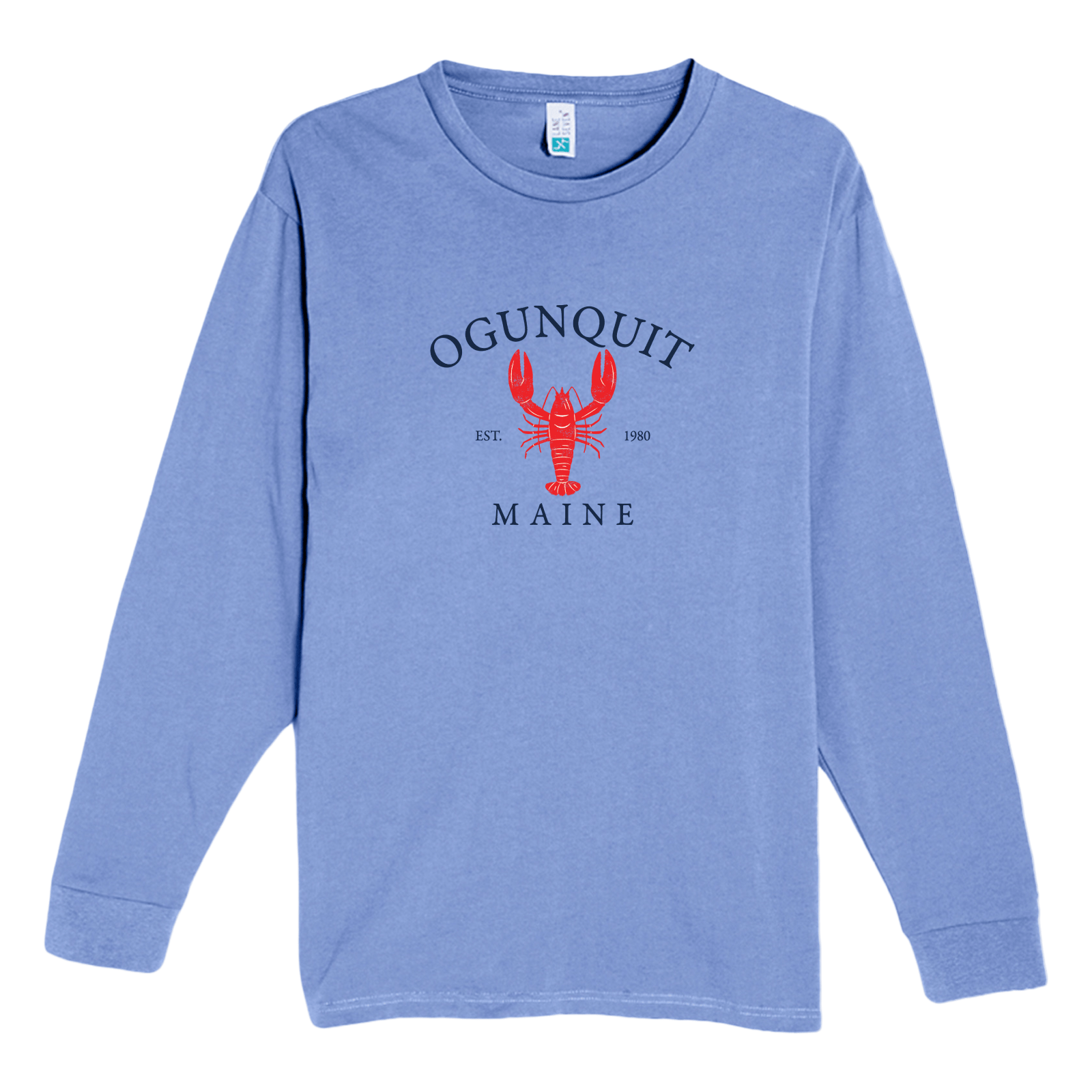 Cape Cod Clothing Company Ogunquit Vintage Lobster Heavyweight Long Sleeve Tee