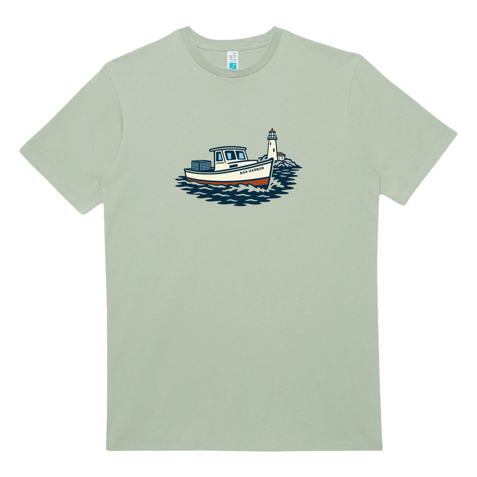 Cape Cod Clothing Company Bar Harbor Lobster Boat Heavy Cotton T-Shirt