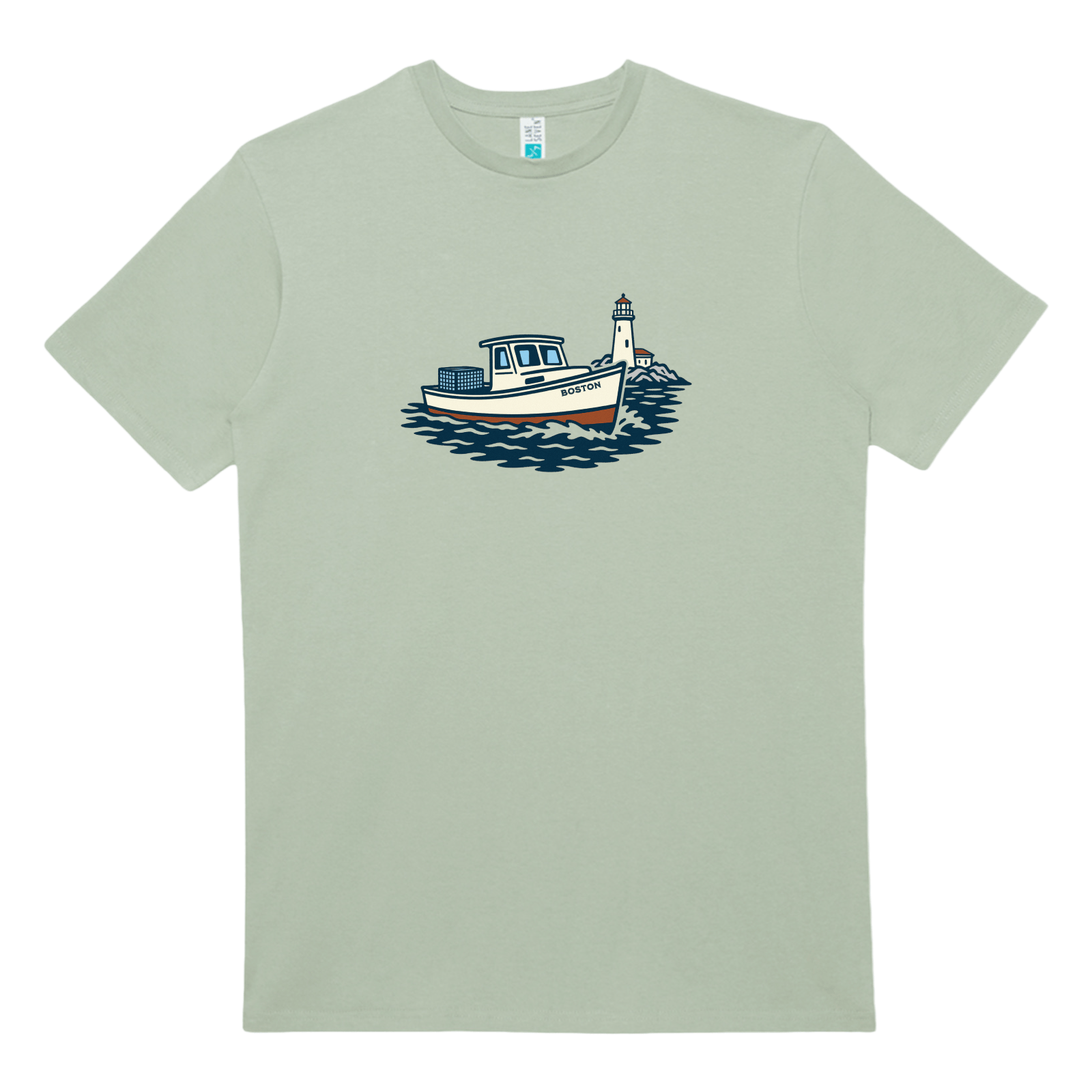 Cape Cod Clothing Company Boston Lobster Boat Heavy Cotton T-Shirt