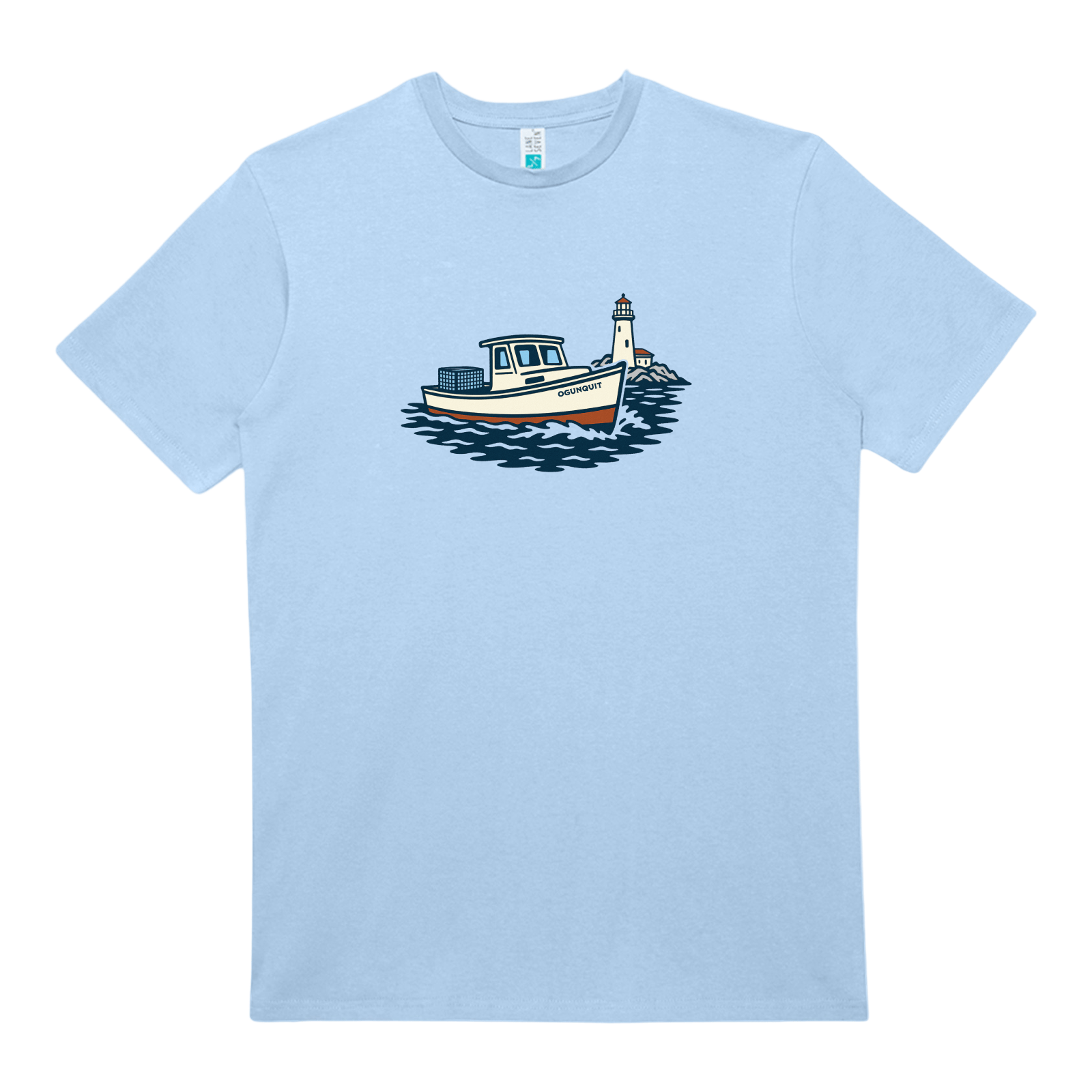 Cape Cod Clothing Company Ogunquit Lobster Boat Heavy Cotton T-Shirt