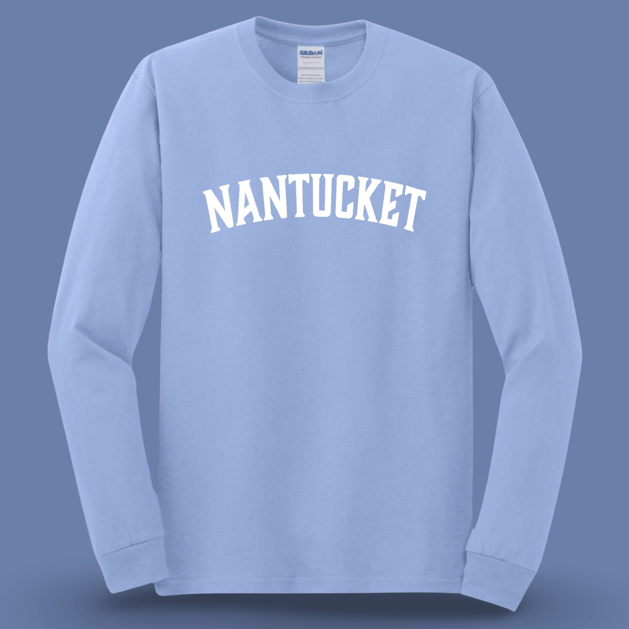 Nantucket classic long sleeve t-shirt, carolina blue