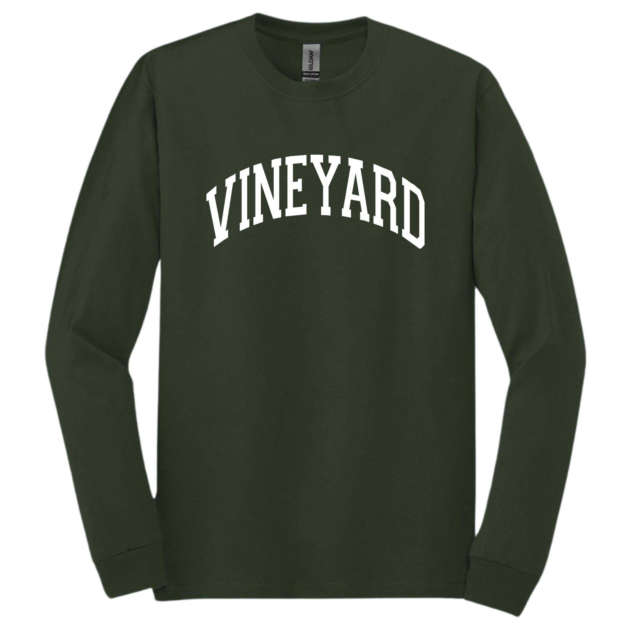 martha's vineyard classic long sleeve, forest green