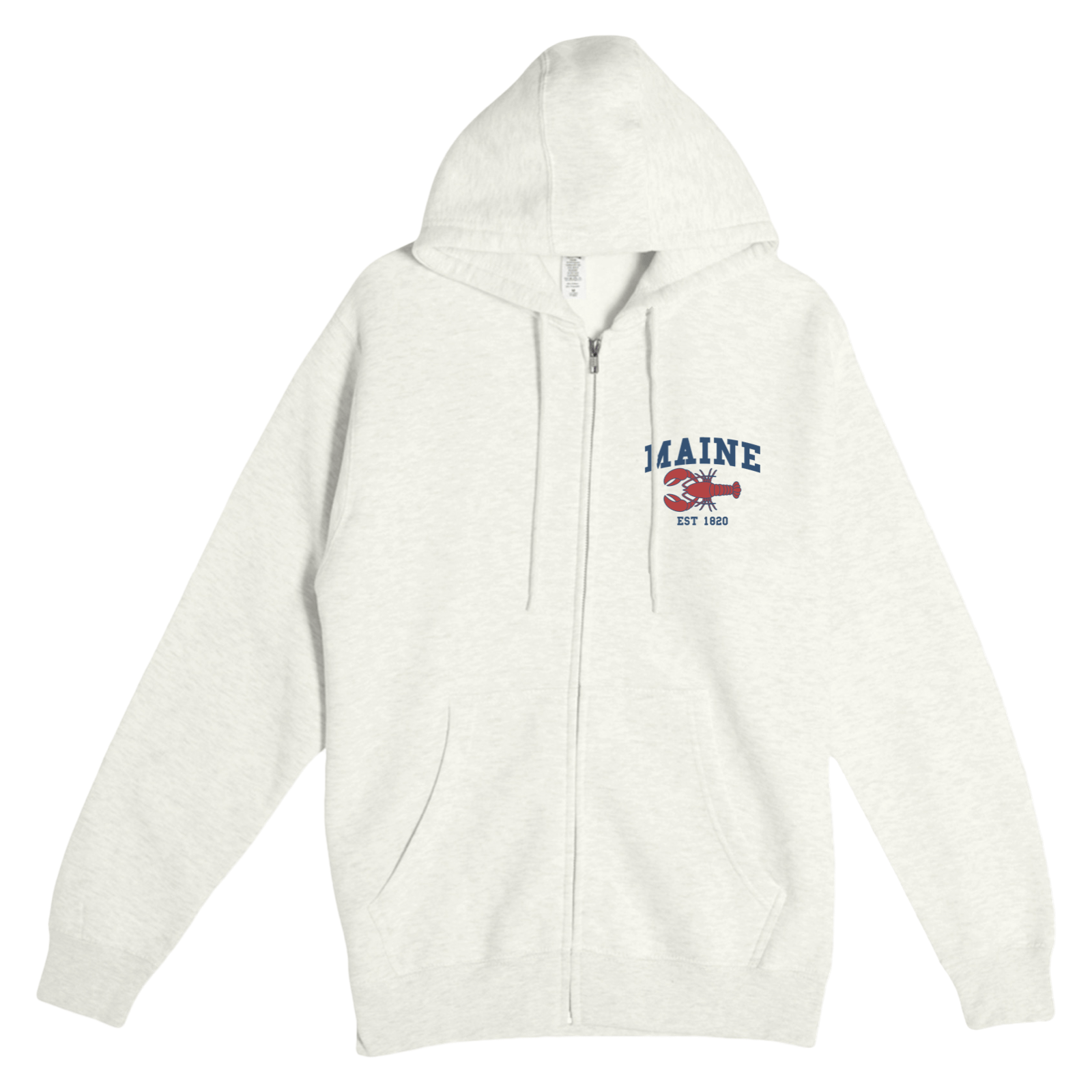 Cape Cod Clothing Company Maine Lobster Soft Fleece Full Zip Hoodie