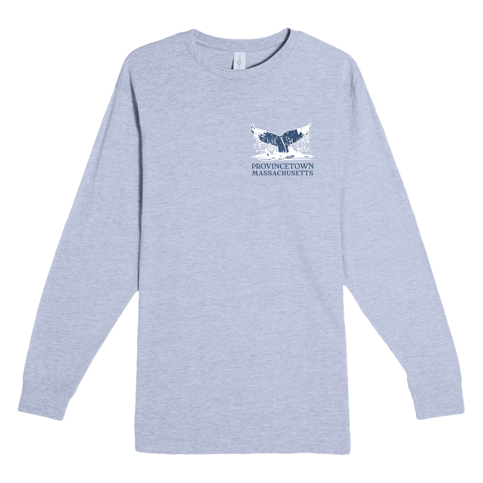 Provincetown Whale Tail Heavyweight Long Sleeve Tee